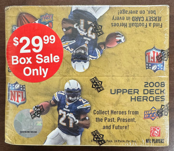 2008 Upper Deck Heroes Football Retail Box Factory Sealed