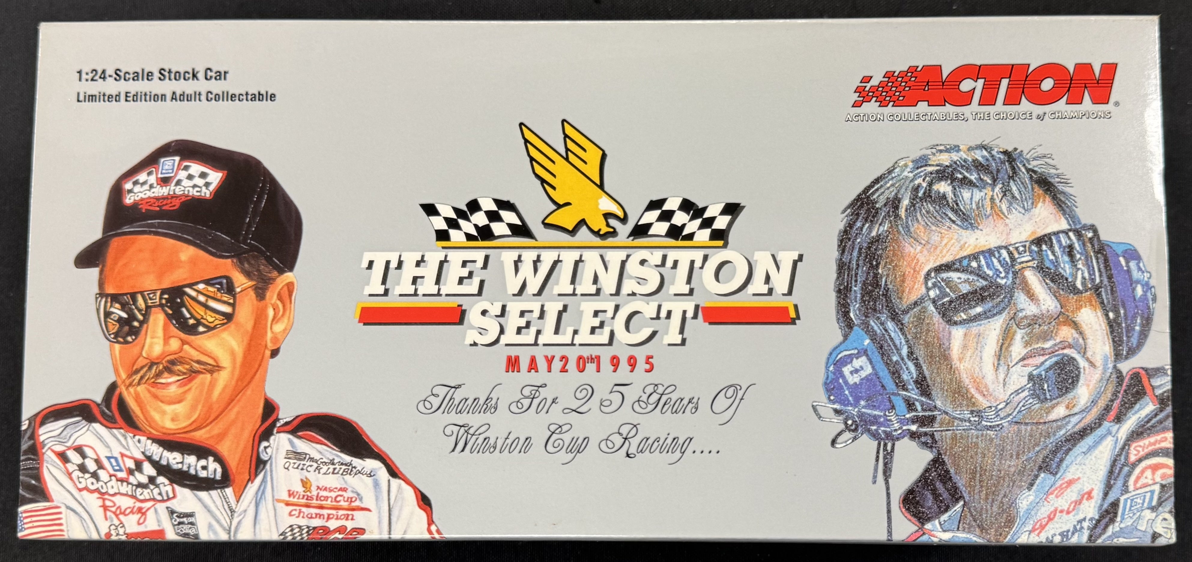 Dale Earnhardt Sr. #3 GM Silver Select 1995 Bank Action Racing 1:24 Diecast Car