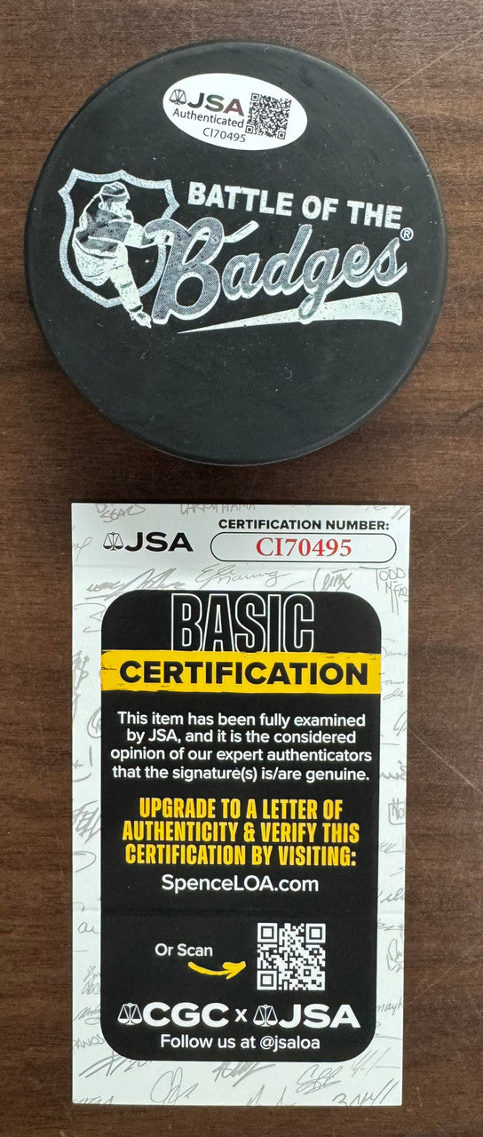 Marcel Dionne Signed Autographed Puck JSA Cert