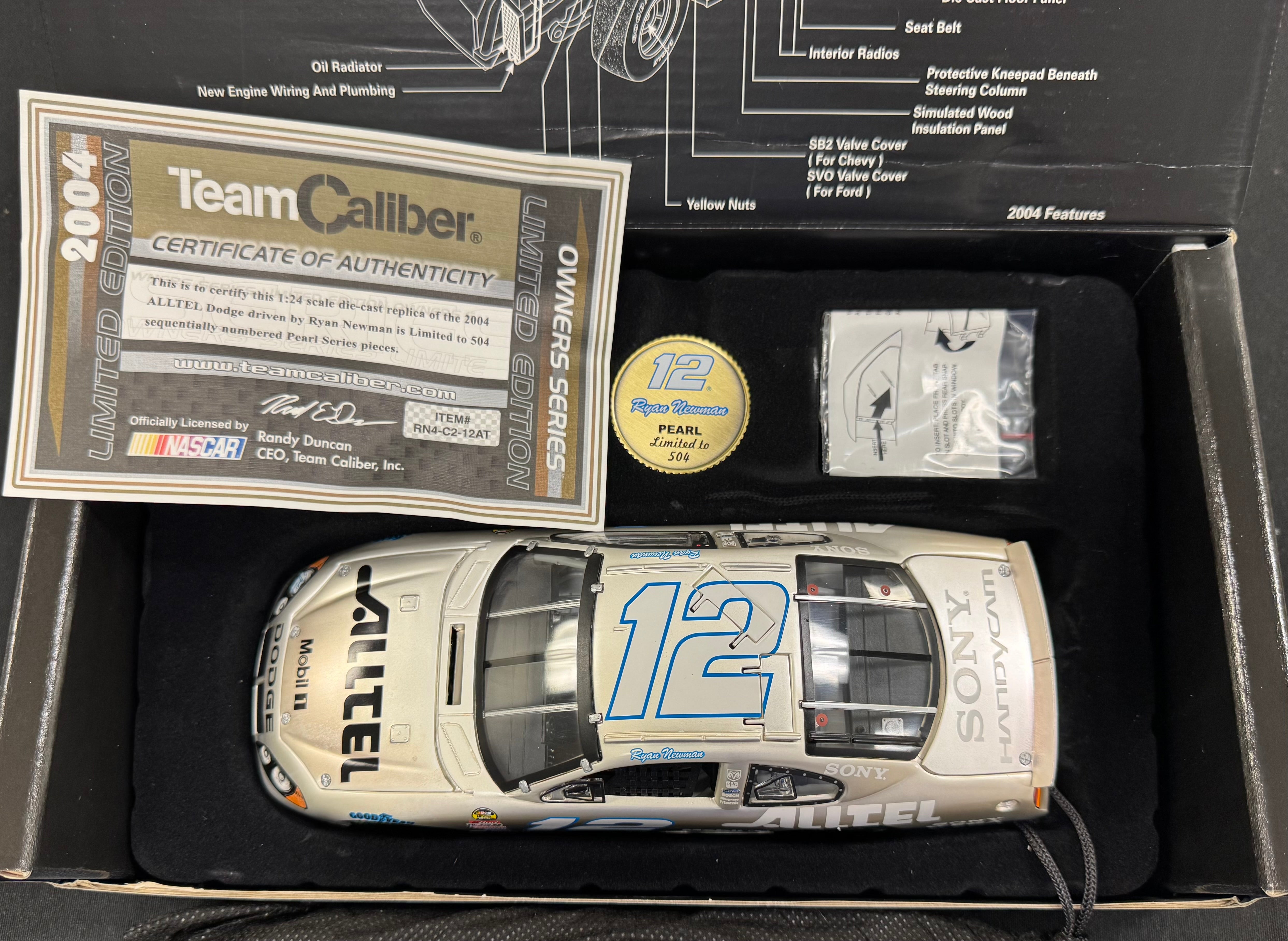 Ryan Newman Alltel Racing Team Caliber 1:24 Diecast Car Lot