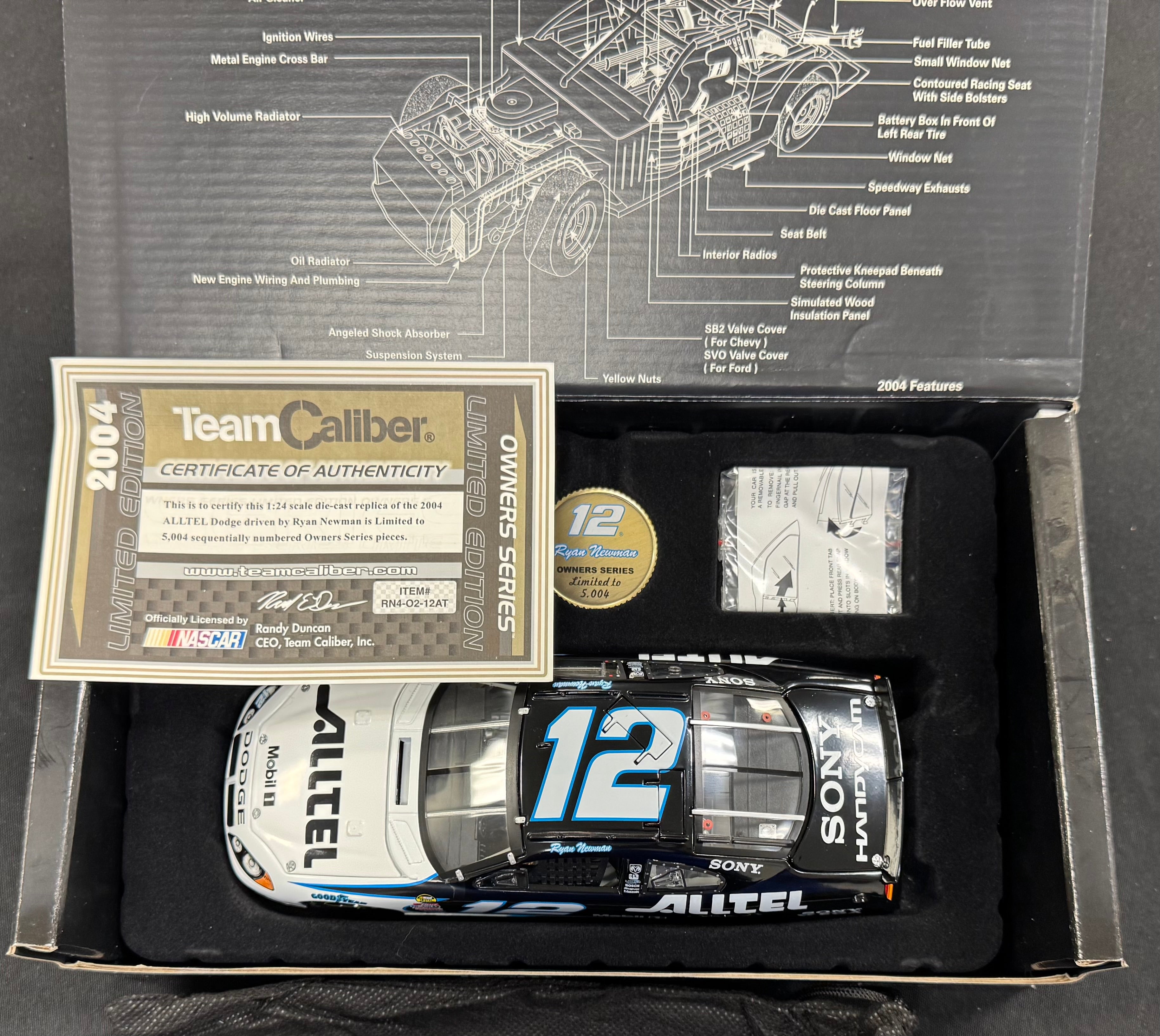 Ryan Newman Alltel Racing Team Caliber 1:24 Diecast Car Lot