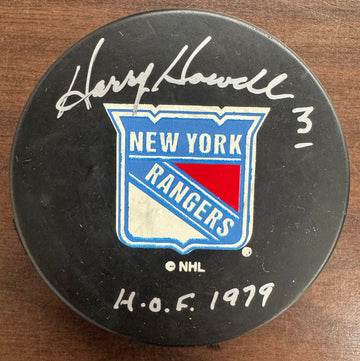 Harry Howell Signed Autographed Puck JSA Cert