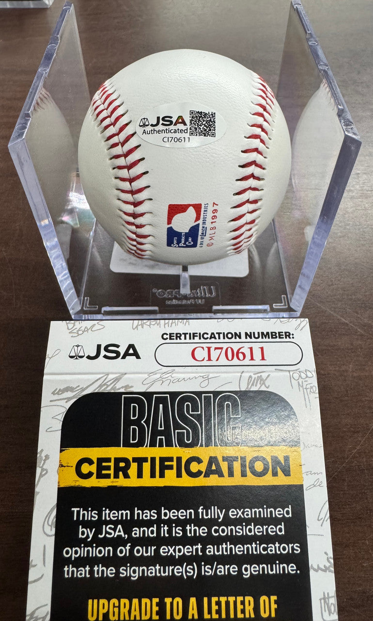 Alan Trammell Signed Autographed Detroit Tigers Baseball JSA