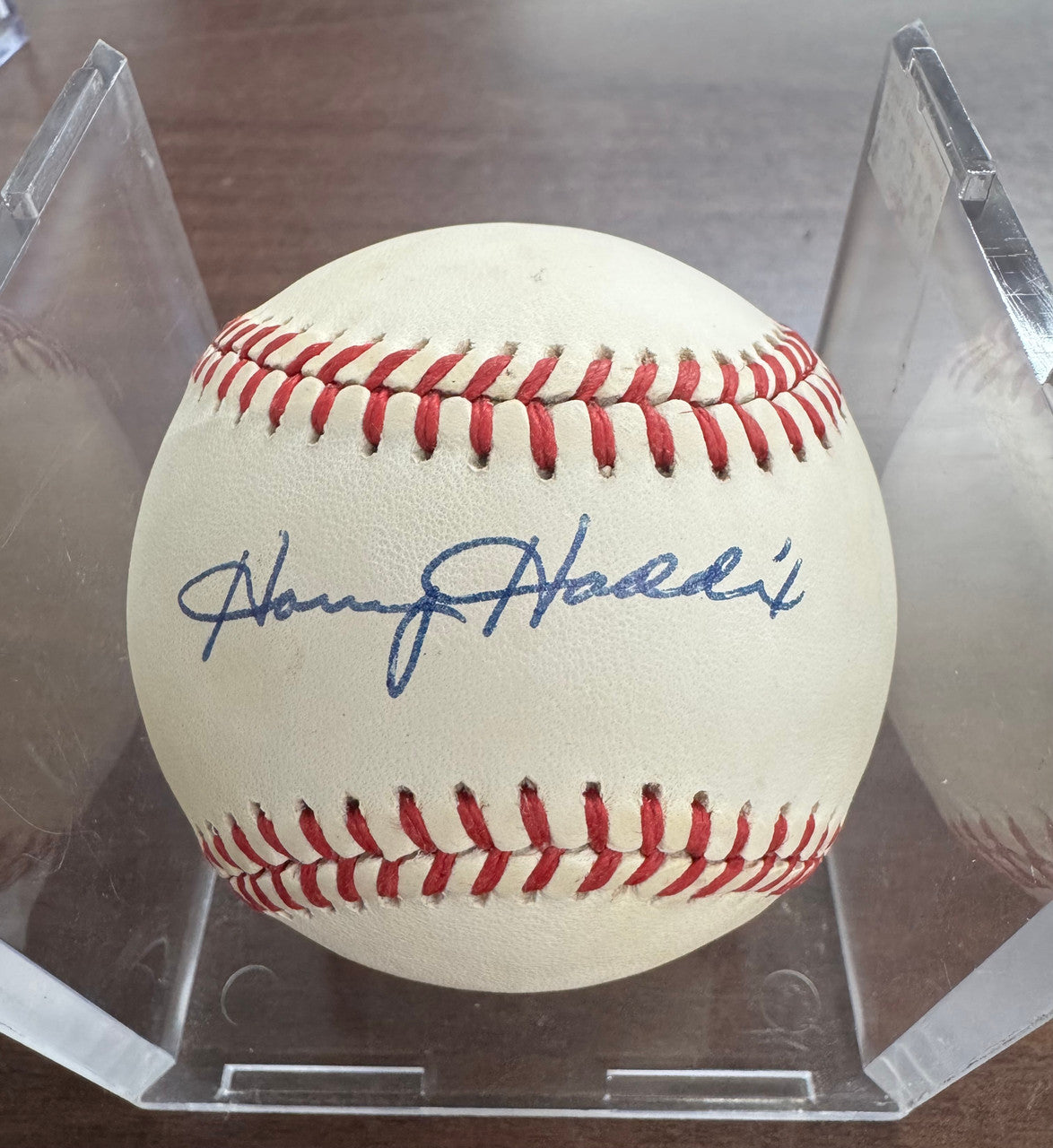 Harvey Haddix Signed Autographed Rawlings ONL Baseball JSA Cert