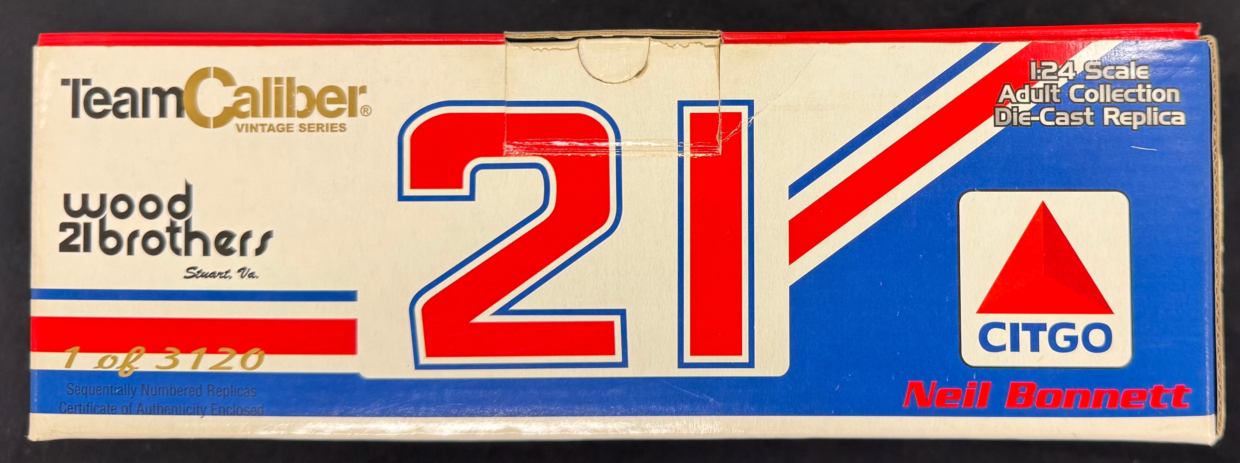 Neil Bonnett #21 Citgo 1989 Thunderbird Team Caliber 1:24 Diecast Car /3120