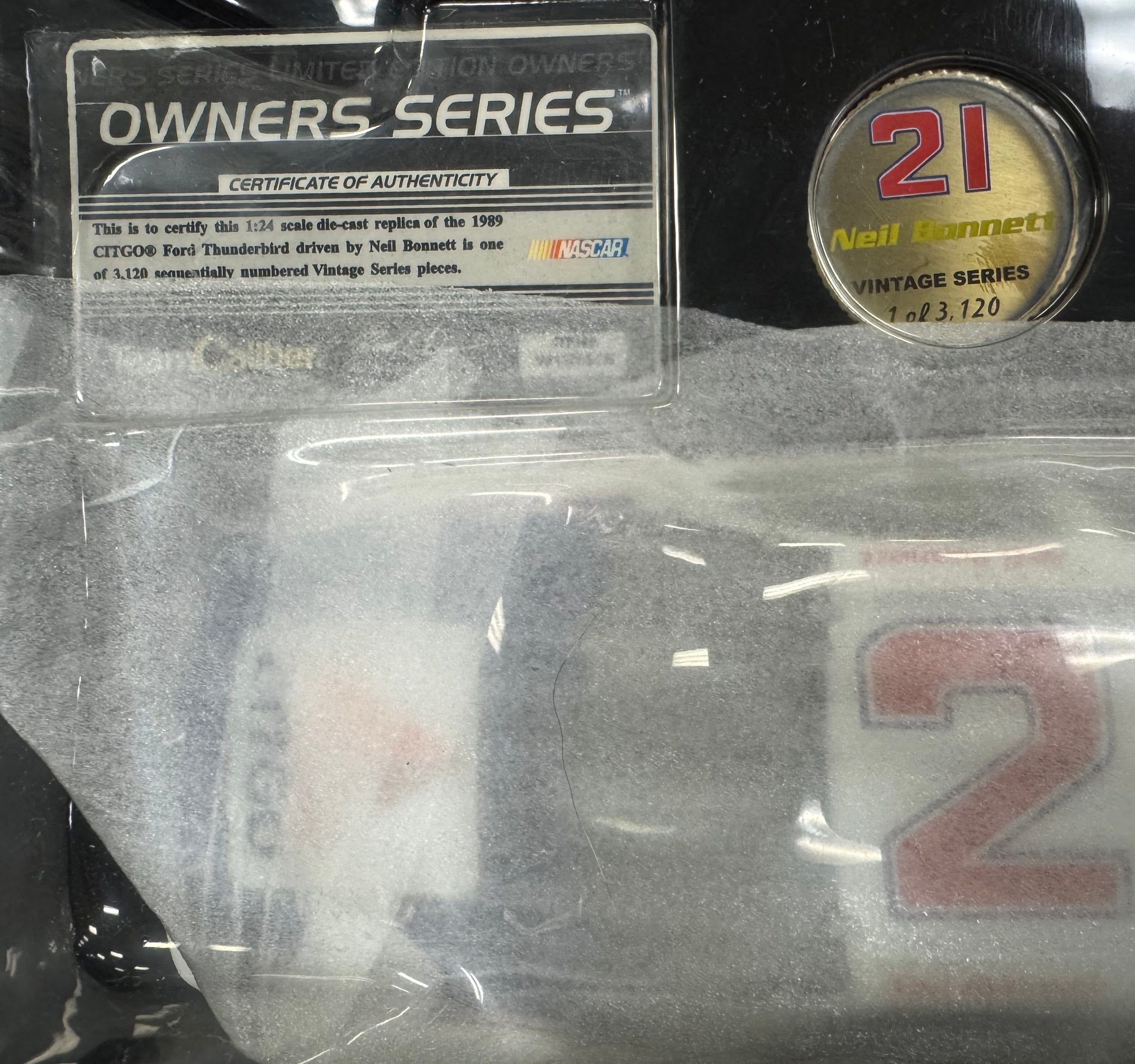Neil Bonnett #21 Citgo 1989 Thunderbird Team Caliber 1:24 Diecast Car /3120