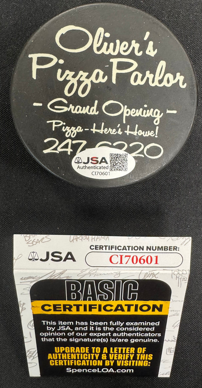 Gordie Howe Signed Autographed Puck JSA Cert