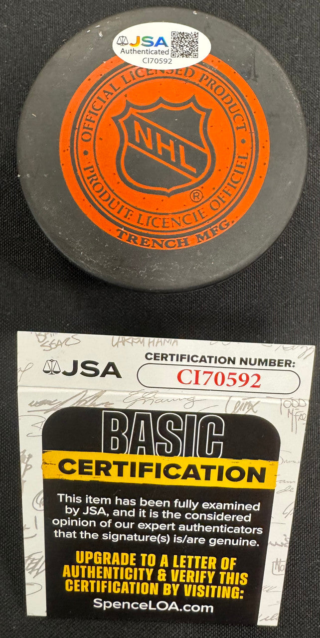 Scotty Bowman Signed Autographed Puck JSA Cert