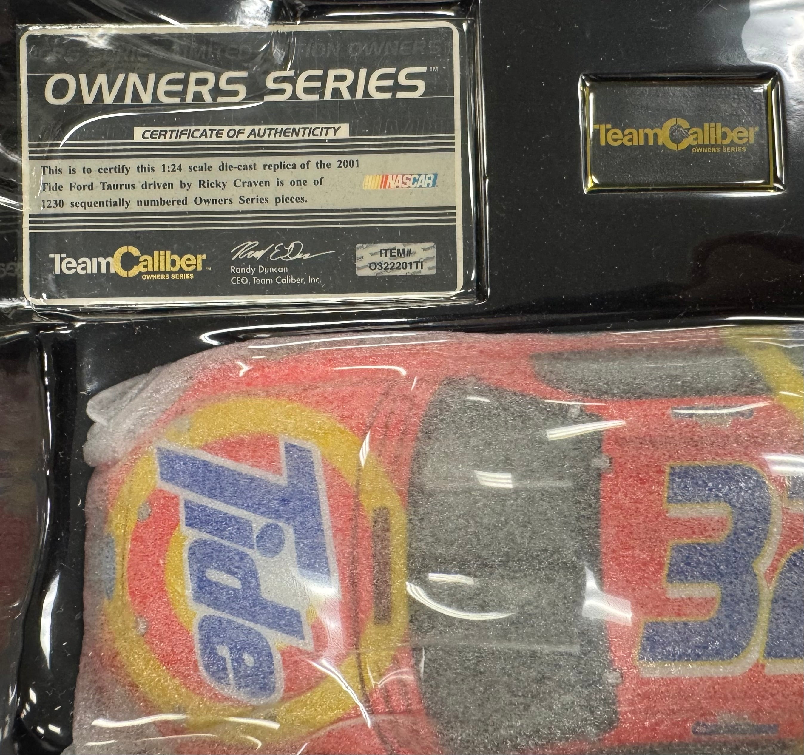 Ricky Craven #32 Tide Racing Downy 2001 Team Caliber 1:24 Diecast Car /1230