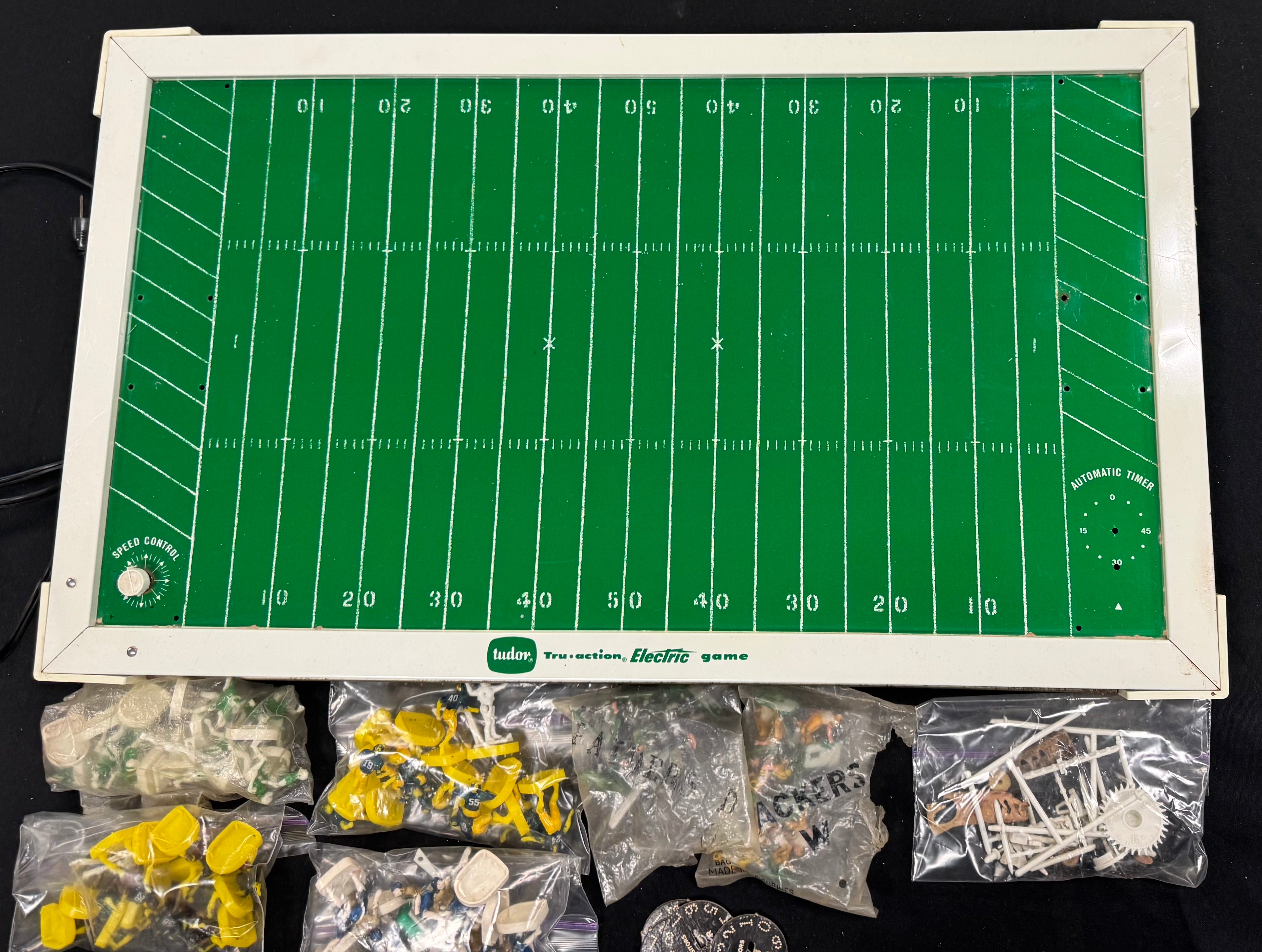 1968 Tudor Electric Football Board Game Complete W/ 6 Teams