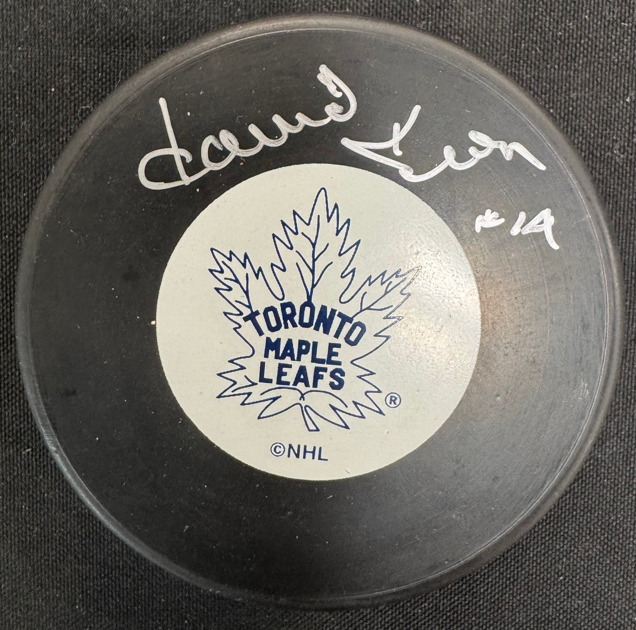 David Keon Signed Autographed Puck JSA Cert