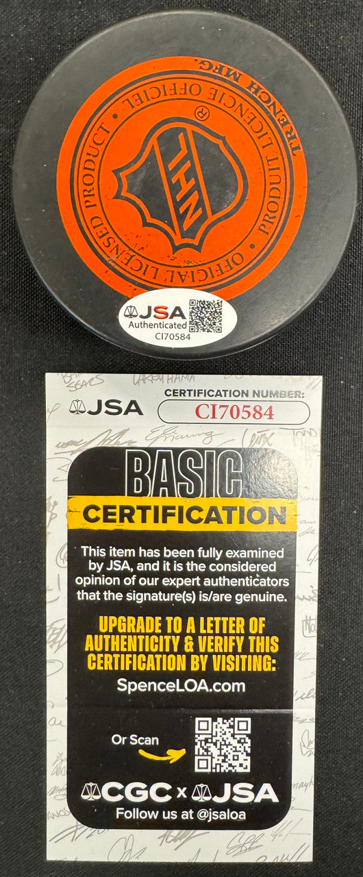 Sergei Fedorov Signed Autographed Puck JSA Cert