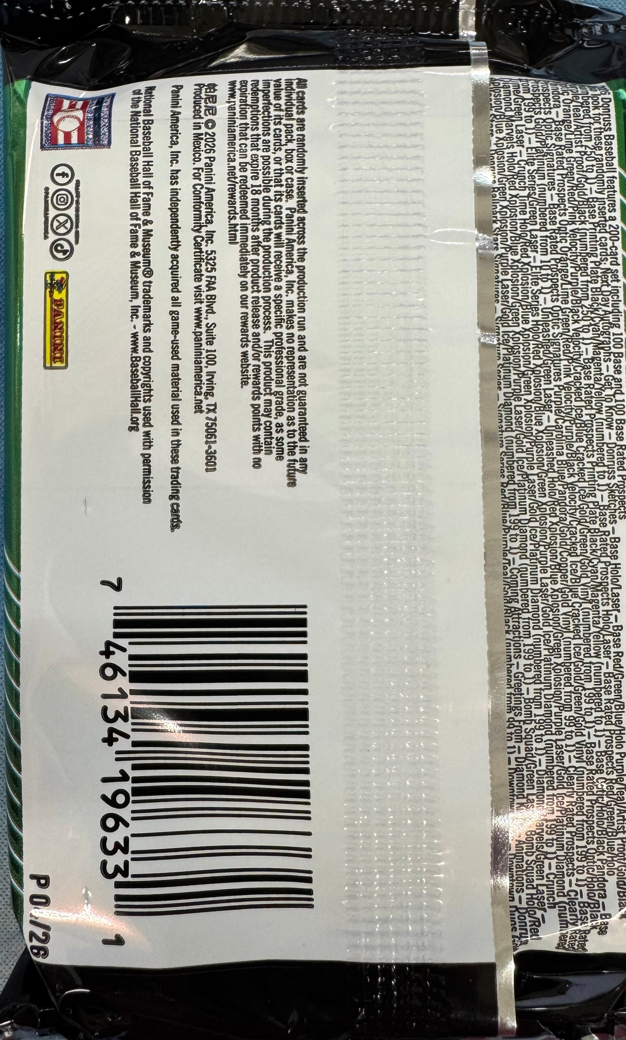 2026 Panini Donruss Baseball Hobby Pack