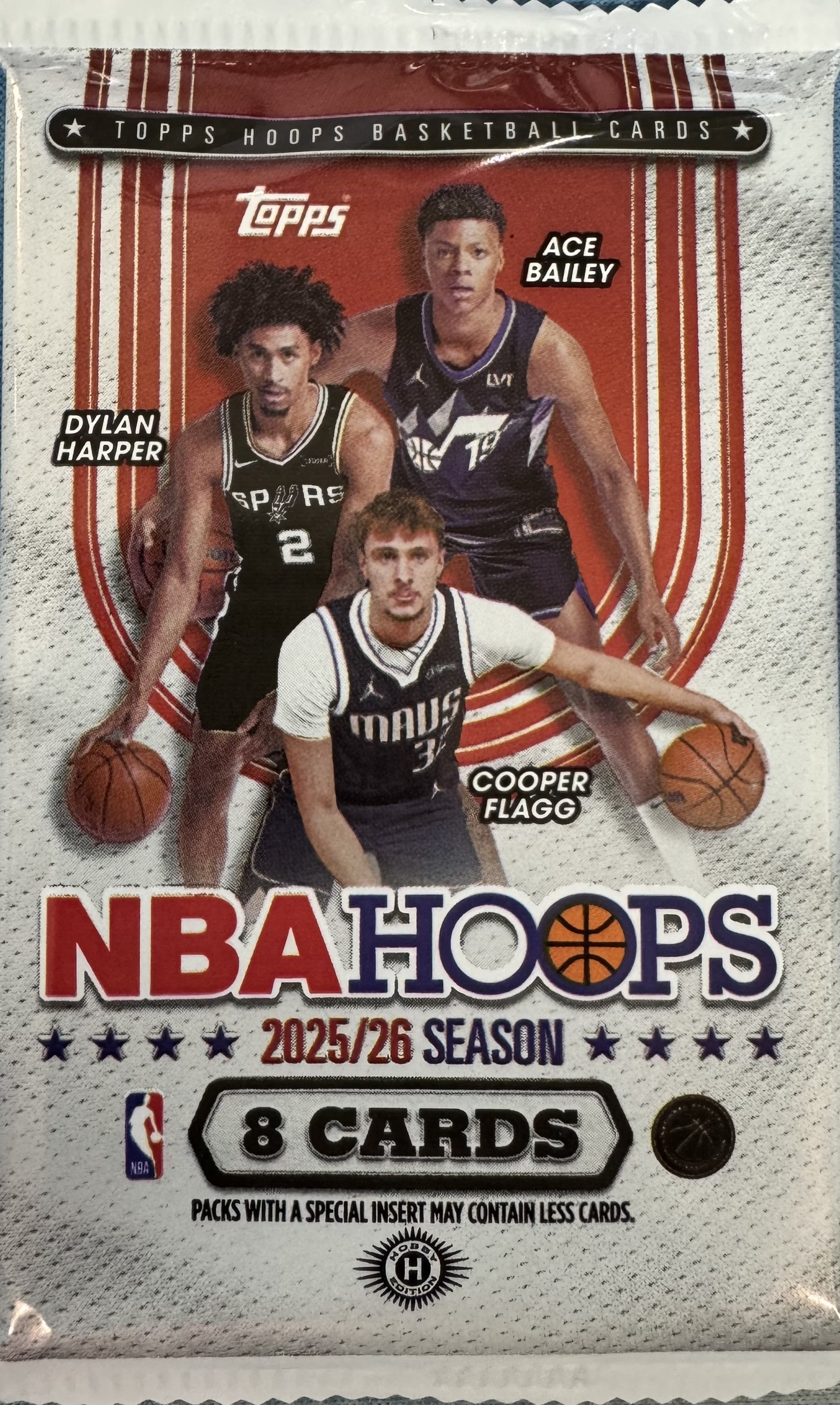 2025/26 Topps Hoops Basketball Hobby Pack