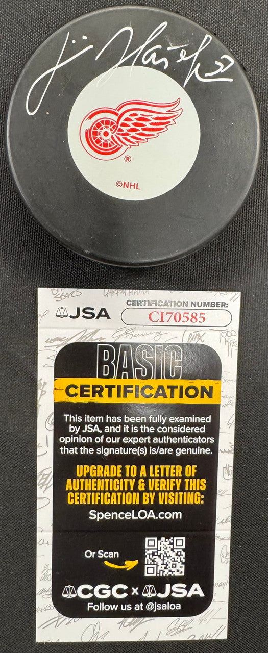 Dominik Hasek Signed Autographed Puck JSA Cert