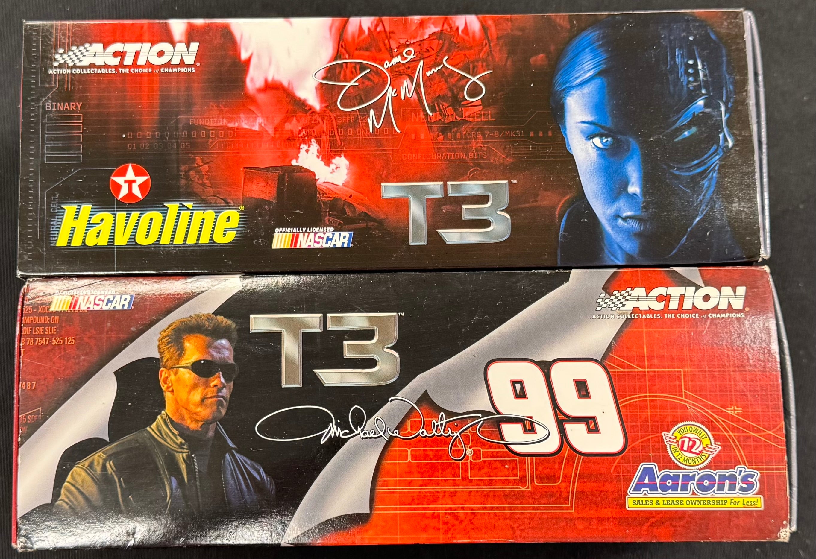 Michael Waltrip and Jamie McMurray Terminator T3 1:24 Diecast Car Lot