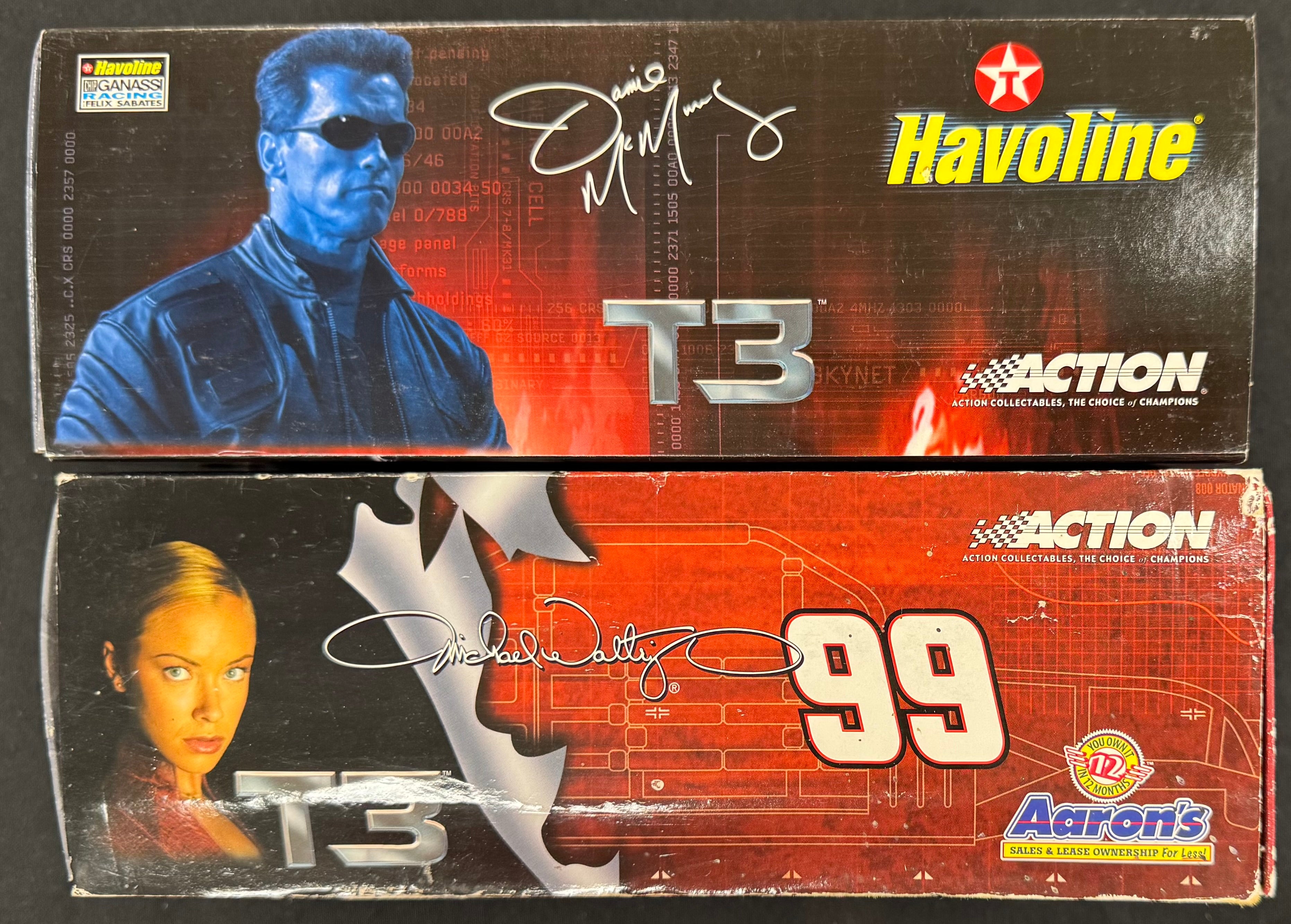 Michael Waltrip and Jamie McMurray Terminator T3 1:24 Diecast Car Lot