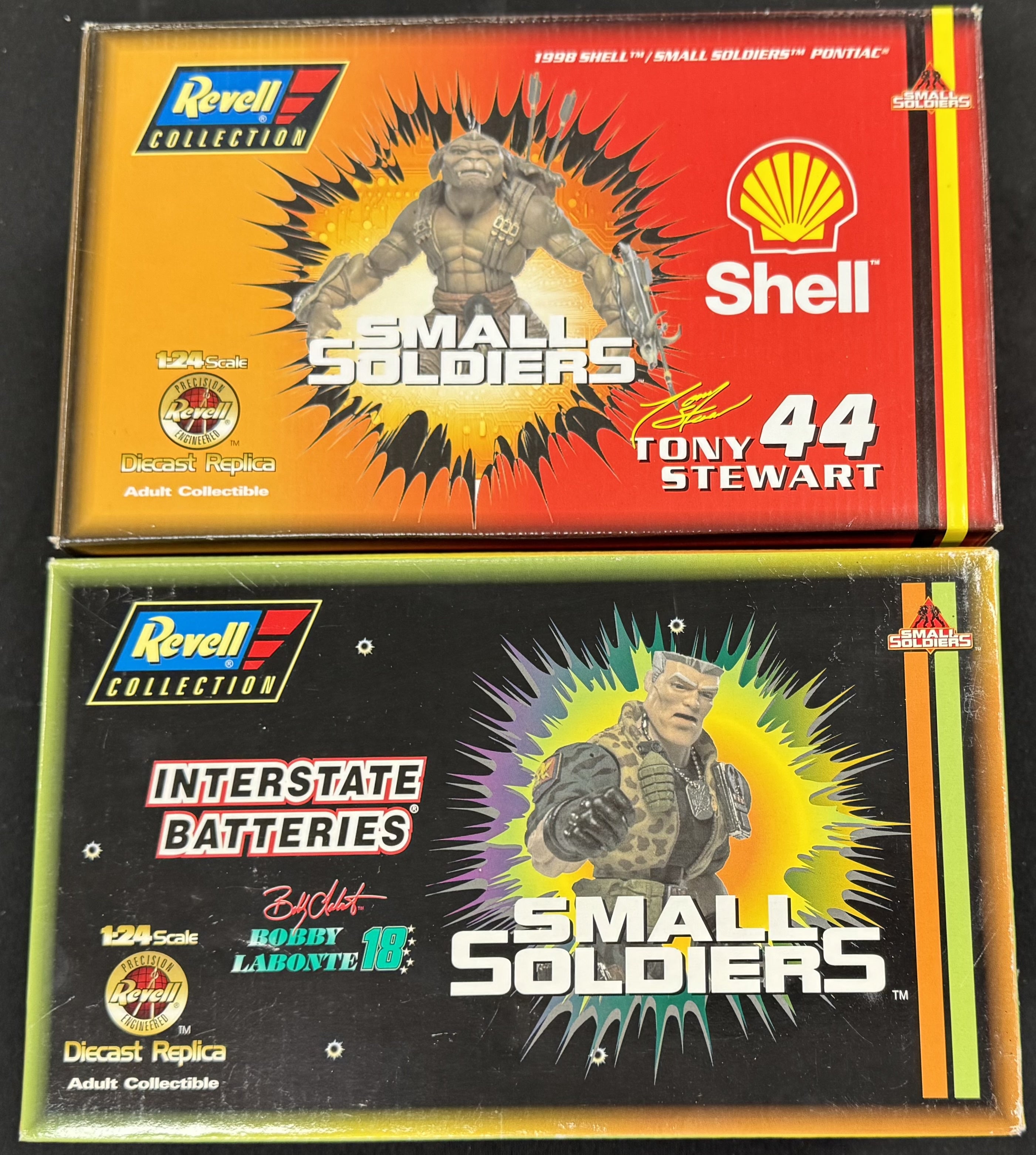 Tony Stewart and Bobby Labonte Small Soldiers Revell 1:24 Diecast Car Lot