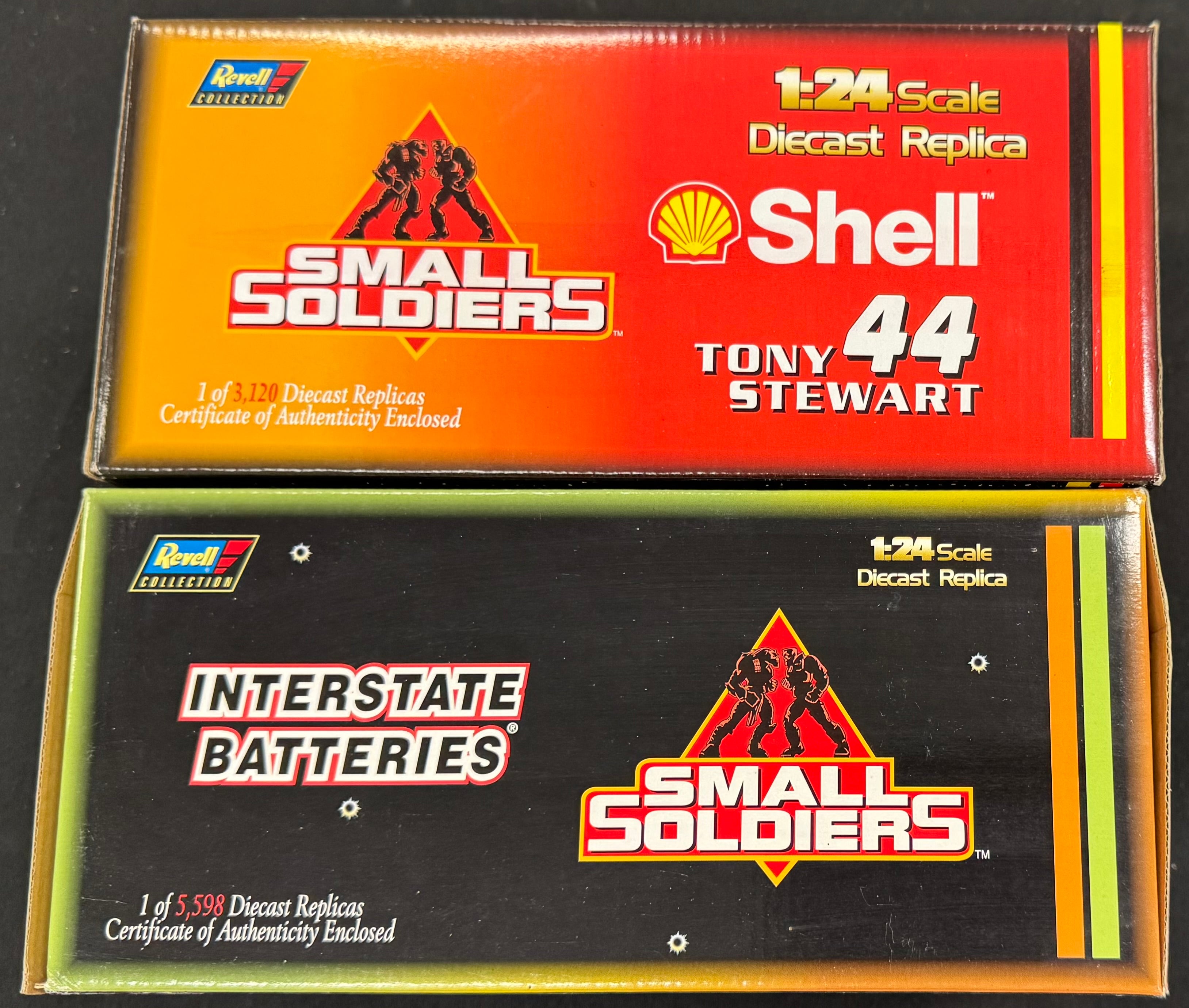 Tony Stewart and Bobby Labonte Small Soldiers Revell 1:24 Diecast Car Lot