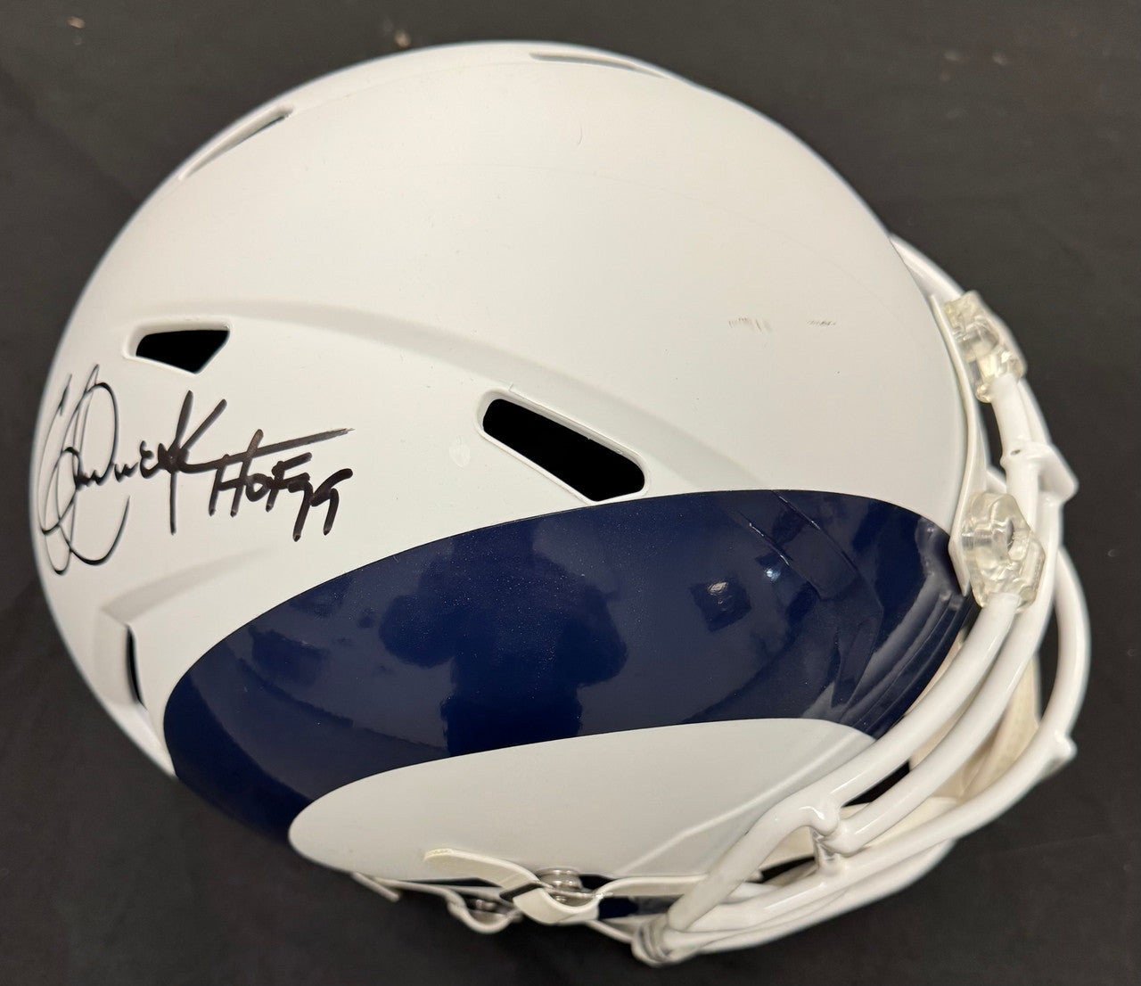 Eric Dickerson Signed Autographed Inscribed Riddell FS Replica Helmet Schwartz