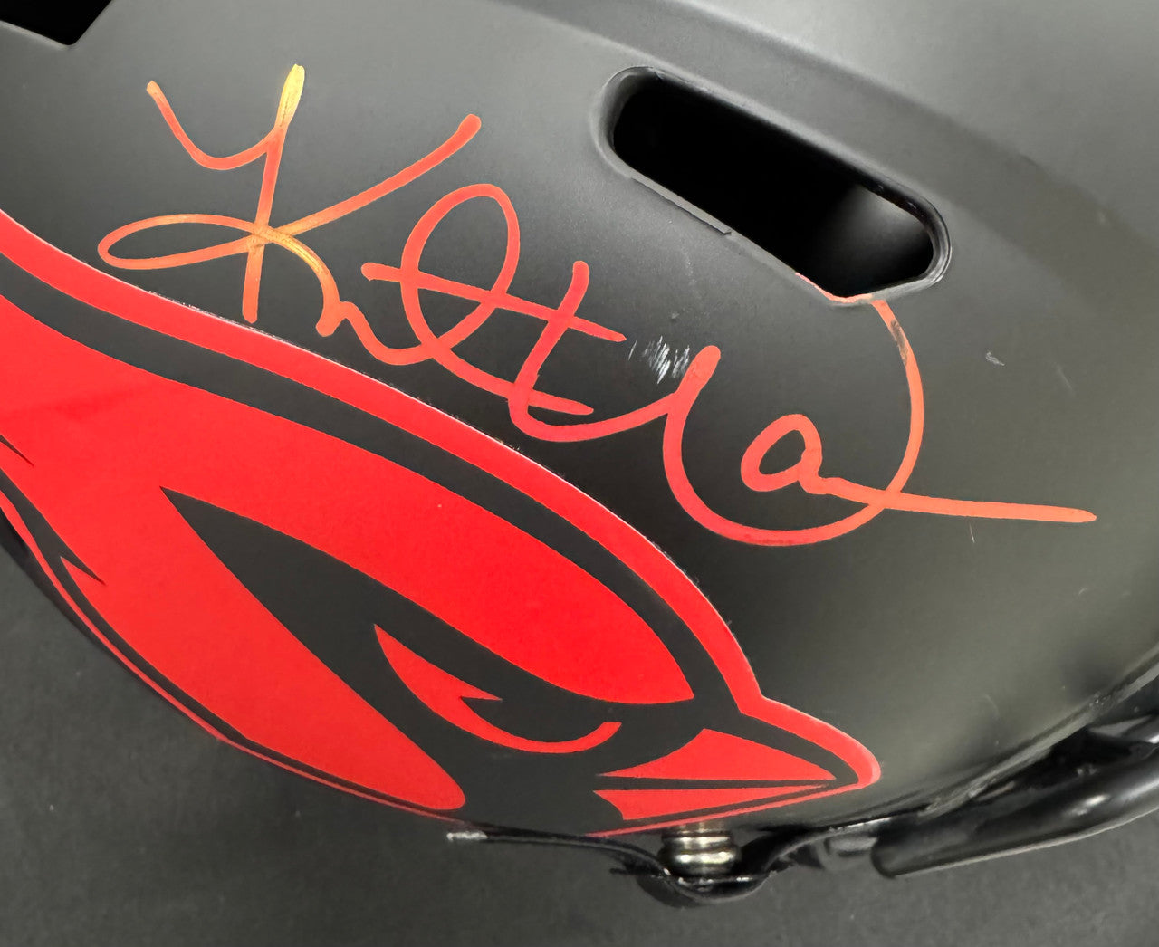 Kurt Warner Signed Autographed Riddell Speed FS Replica Helmet Beckett
