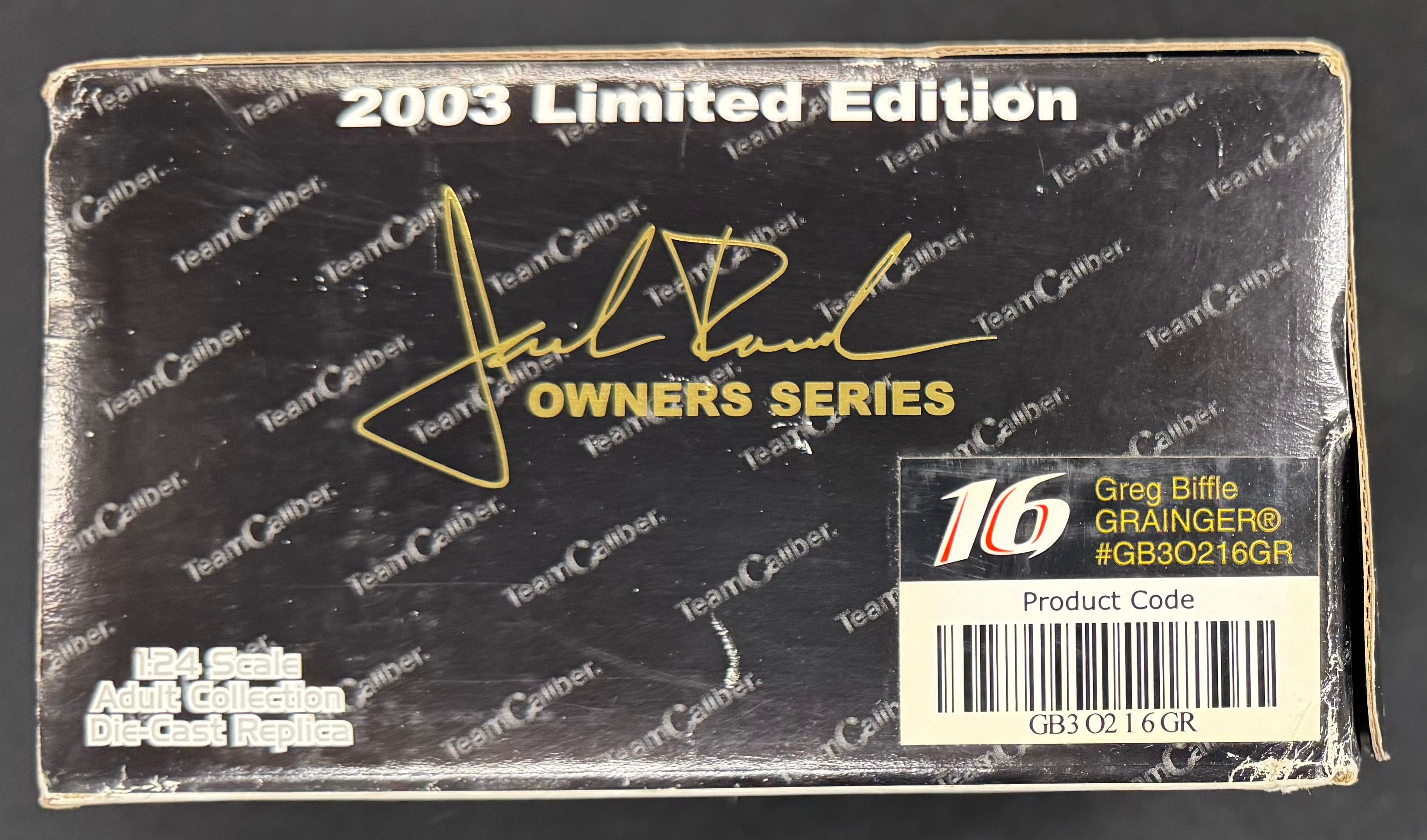 Greg Biffle #16 Grainger 2003 Team Caliber 1:24 Diecast Car /5004