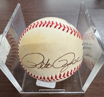 Pete Rose Signed Autographed Rawlings ONL Baseball (Side Panel) JSA Cert