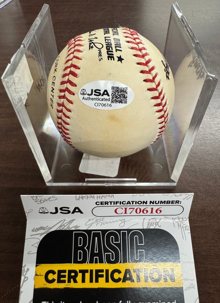 Pete Rose Signed Autographed Rawlings ONL Baseball (Side Panel) JSA Cert