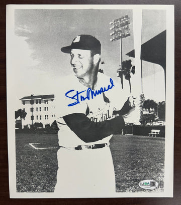 Stan Musial Signed Autographed 8x10 Photo JSA Cert