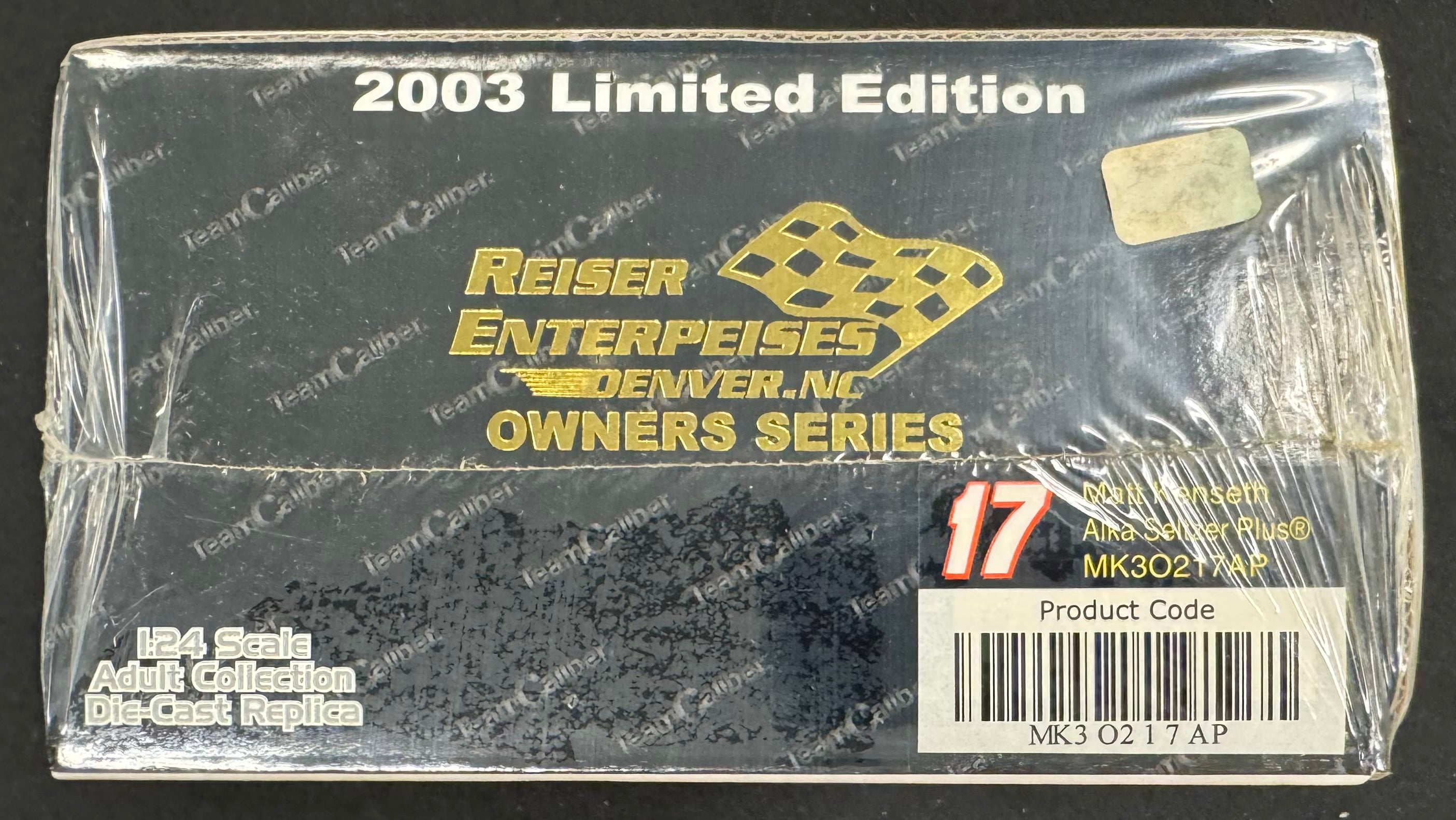 Matt Kenseth #17 Alka Seltzer 2003 Team Caliber 1:24 Diecast Car /1008 Sealed