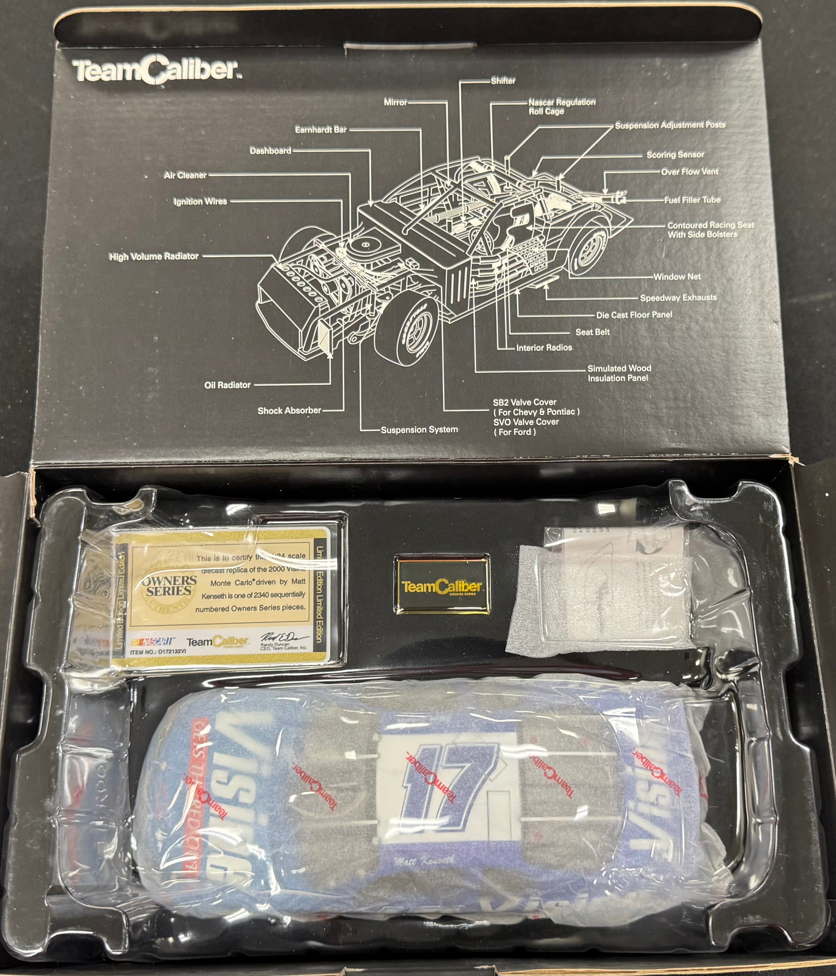 Matt Kenseth #17 Visine Racing 2000 Team Caliber 1:24 Diecast Car /2340