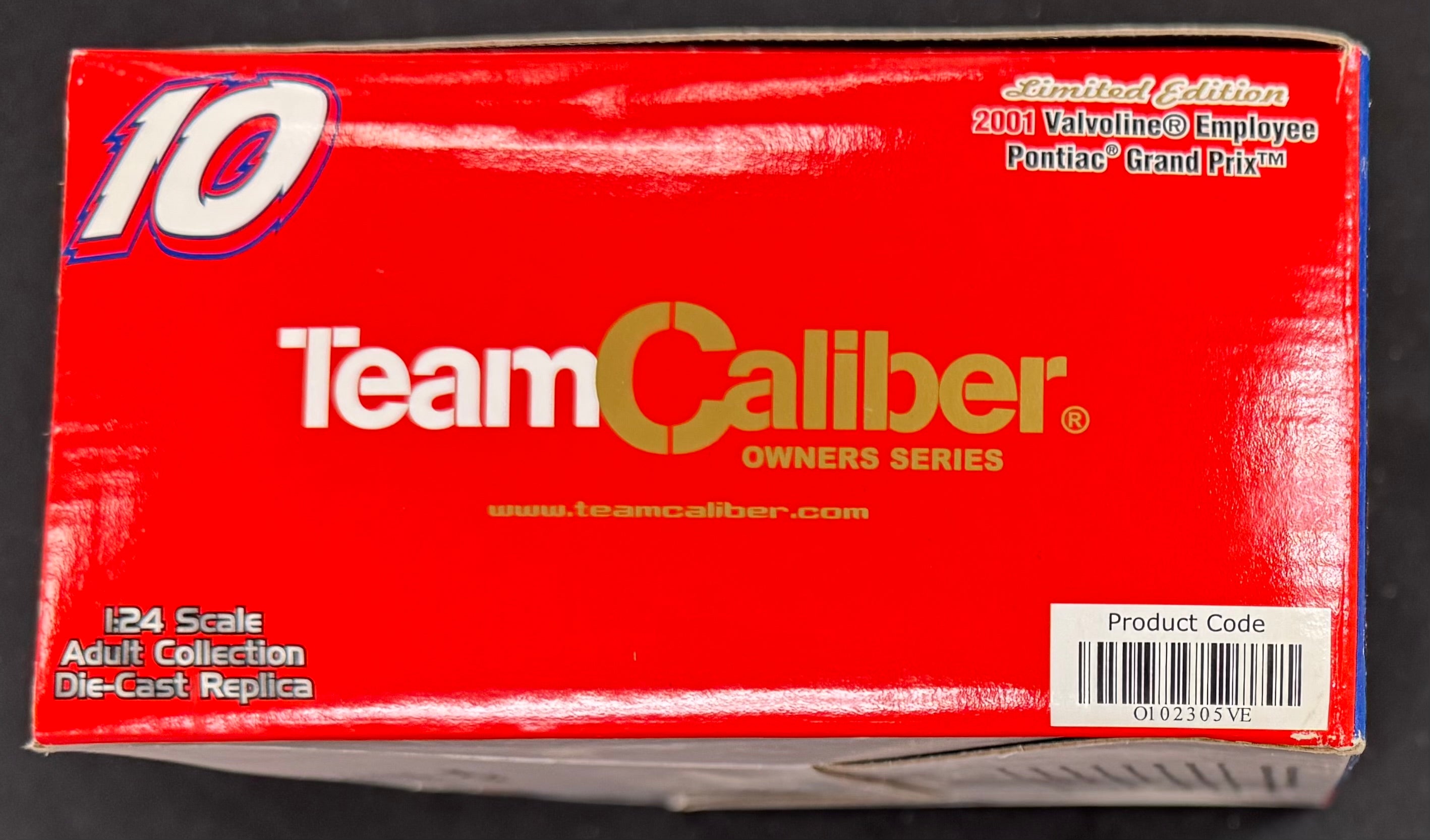 Johnny Benson #10 Valvoline Racing 2001 Team Caliber 1:24 Diecast Car /1800