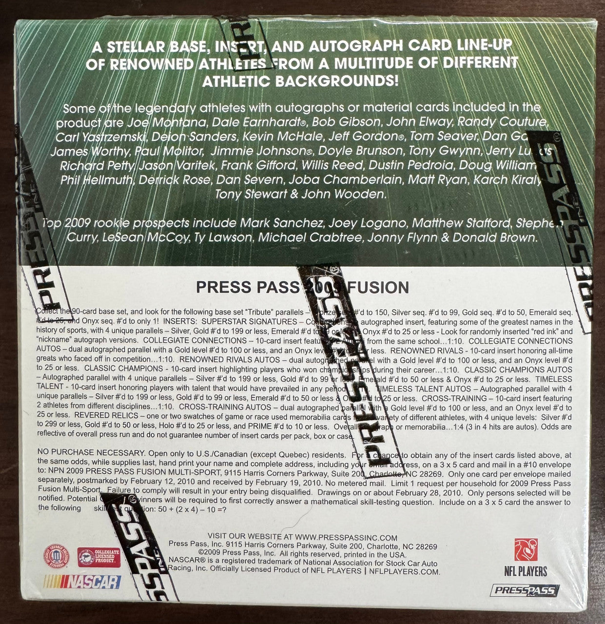 2009 Press Pass Fusion Hobby Box Factory Sealed