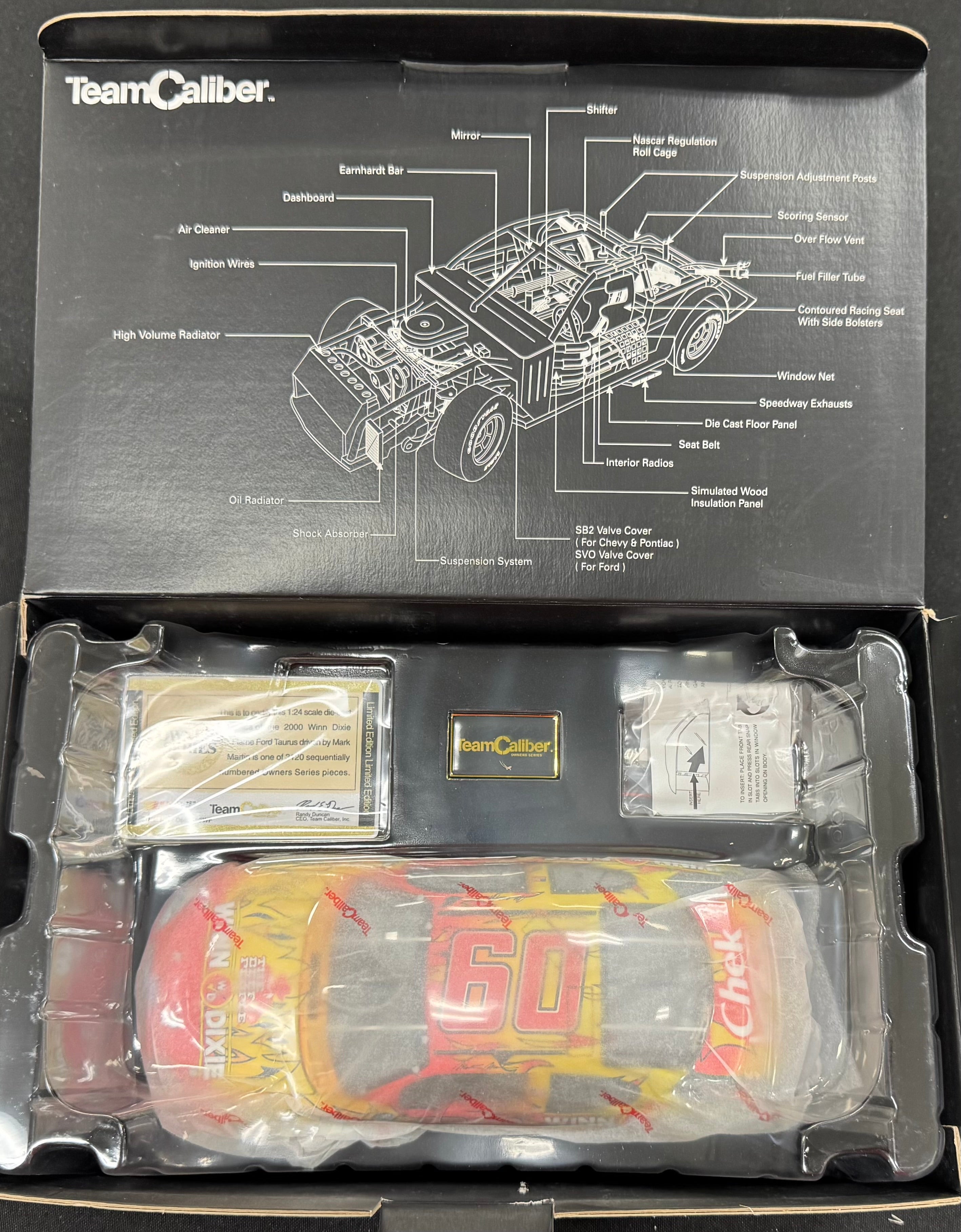Mark Martin #60 Winn Dixie Beef People 2000 Team Caliber 1:24 Diecast Car /3120