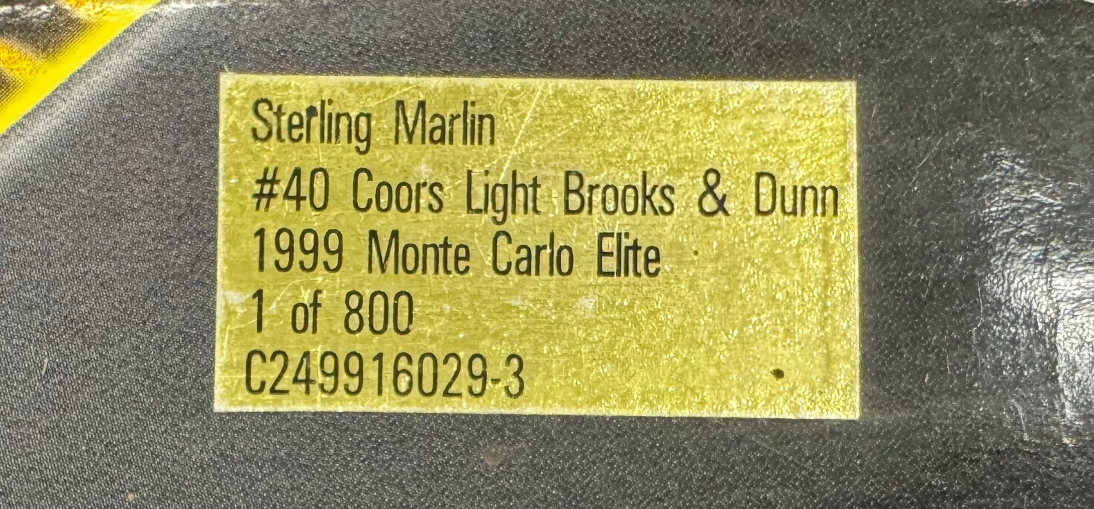 Sterling Marlin #40 Brooks & Dunn 1999 Action Racing Elite 1:24 Diecast Car /800
