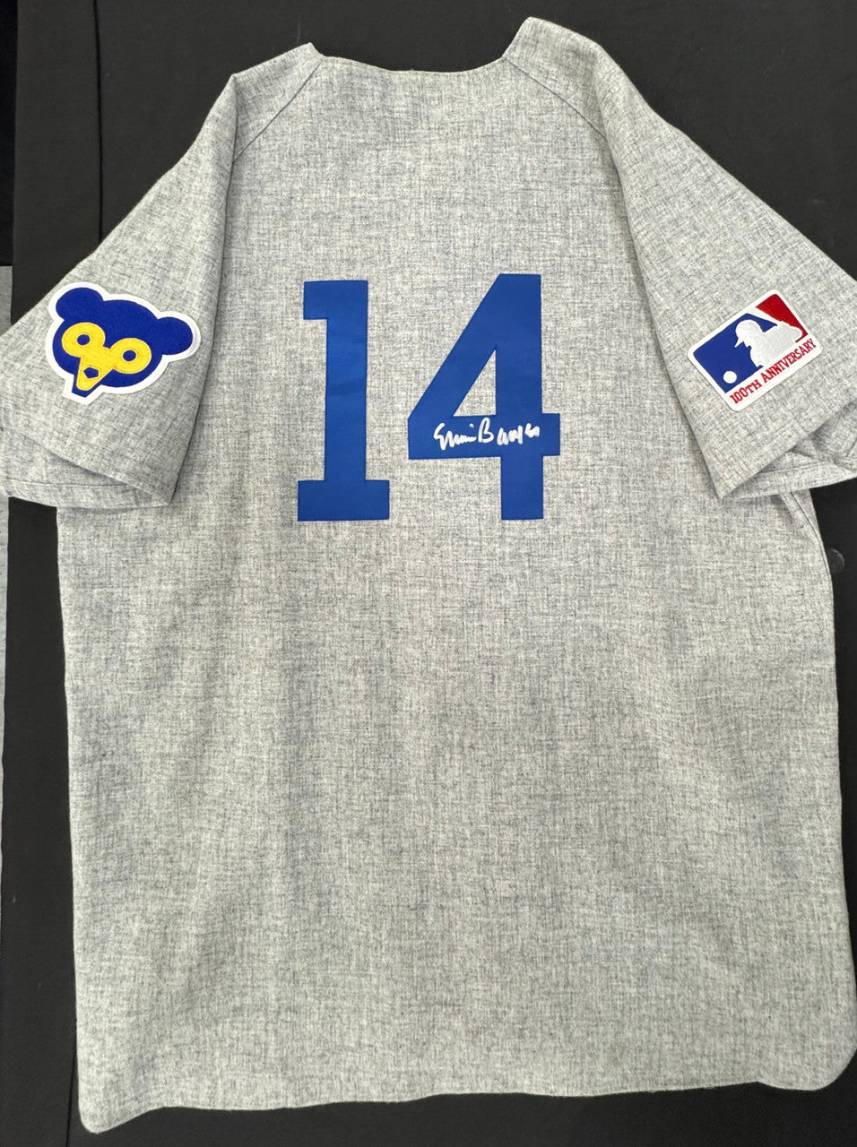 Ernie Banks Signed Autographed Mitchell & Ness Nostalgia Jersey Sz 52 Fanatics