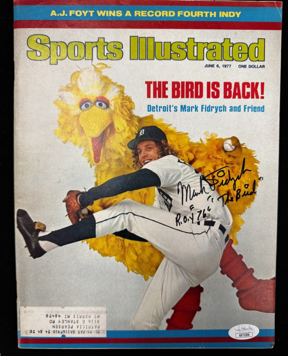 Mark Fidrych Signed Autographed Inscribed 1977 Sports Illustrated Magazine JSA