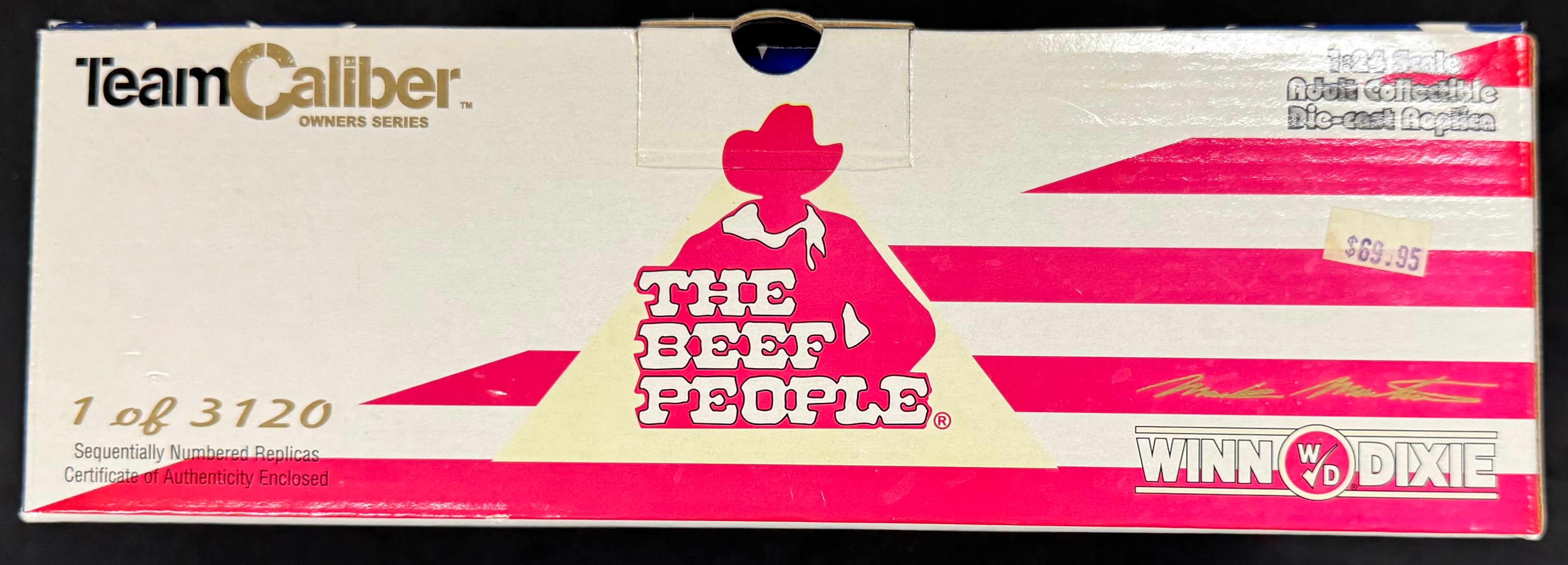 Mark Martin #60 Winn Dixie Beef People Team Caliber 1:24 Diecast Car /3120