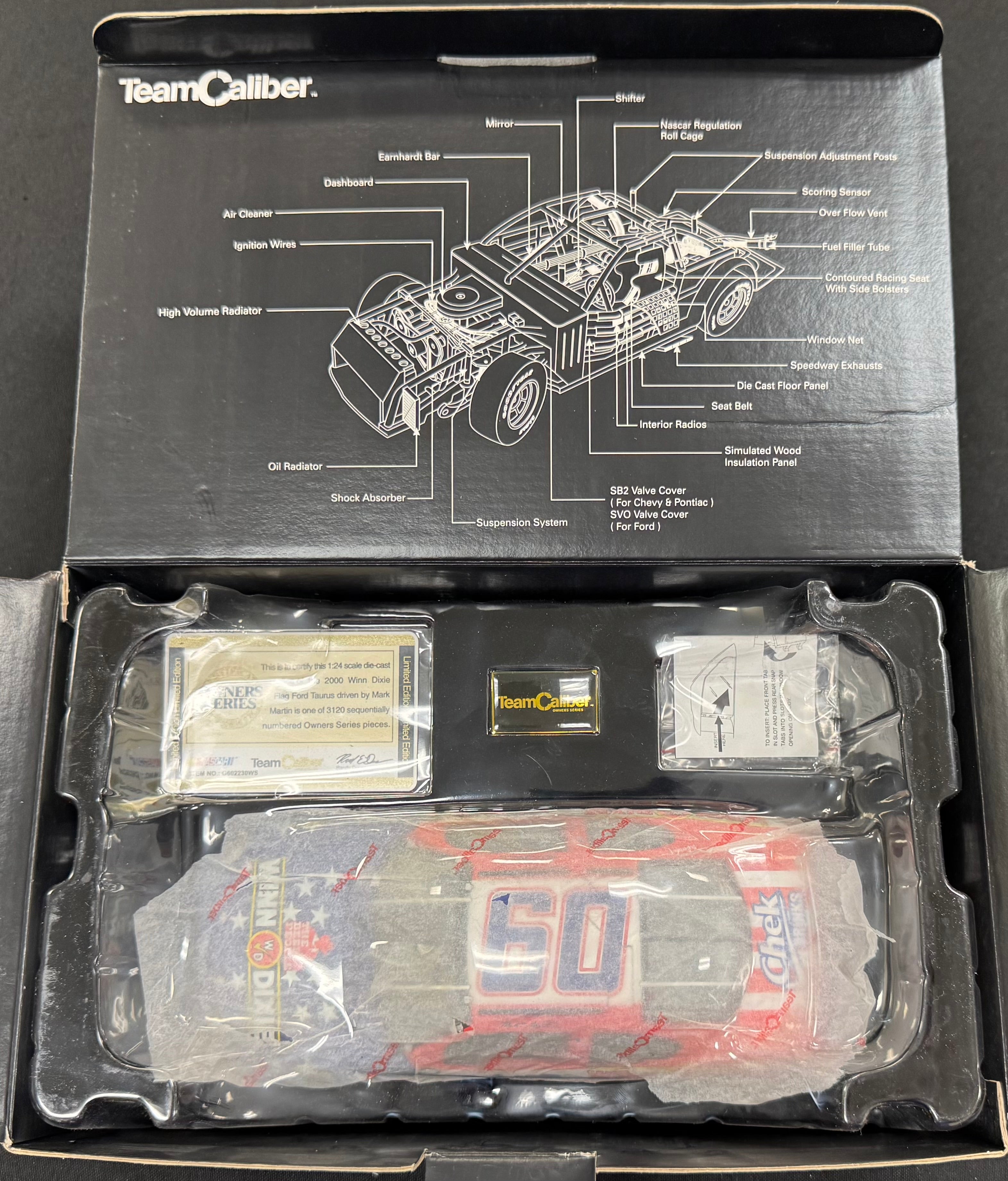 Mark Martin #60 Winn Dixie Beef People Team Caliber 1:24 Diecast Car /3120