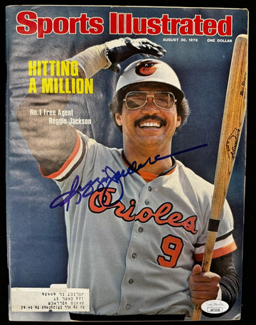 Reggie Jackson Signed Autographed 1976 Sports Illustrated Magazine JSA