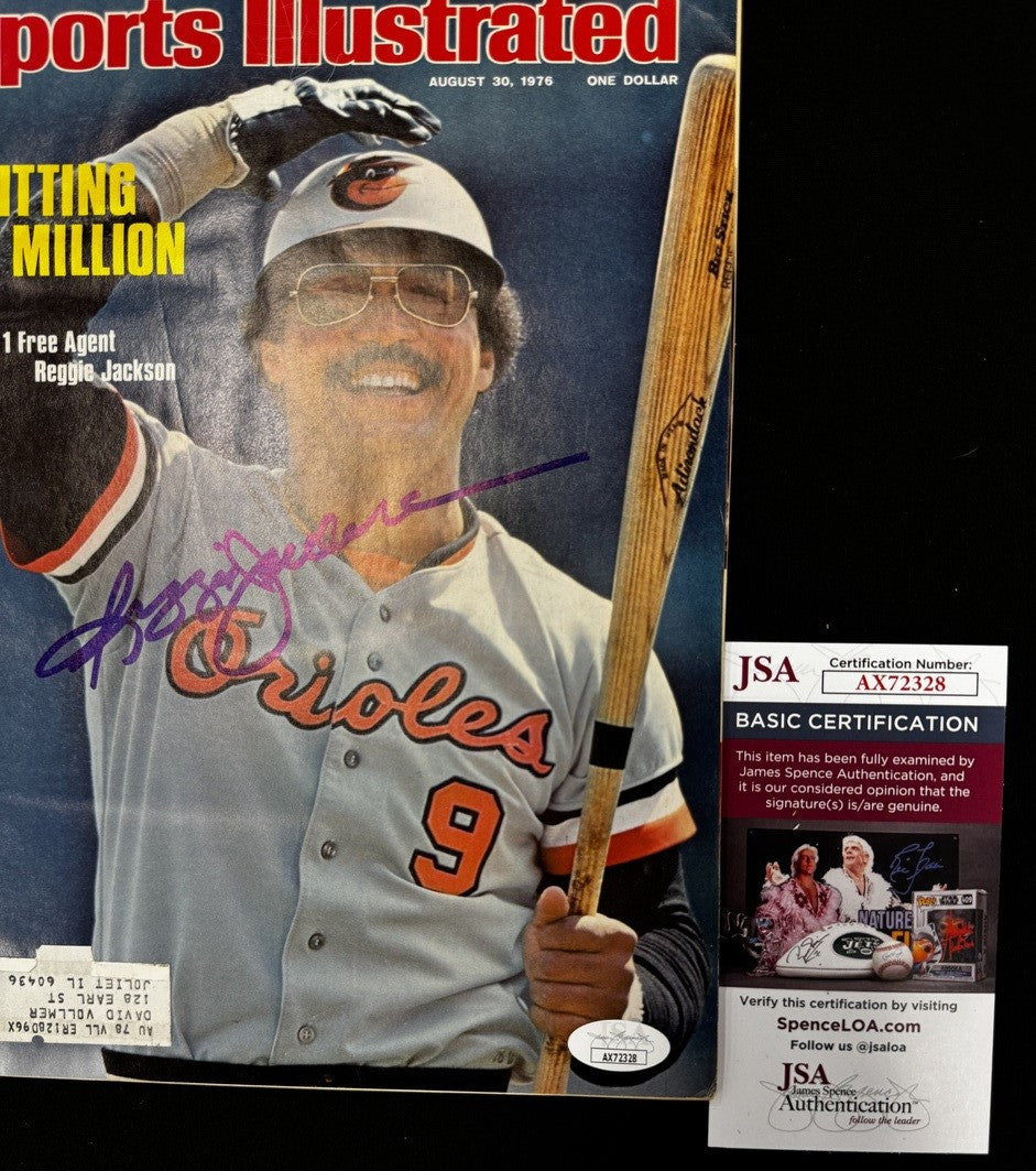 Reggie Jackson Signed Autographed 1976 Sports Illustrated Magazine JSA