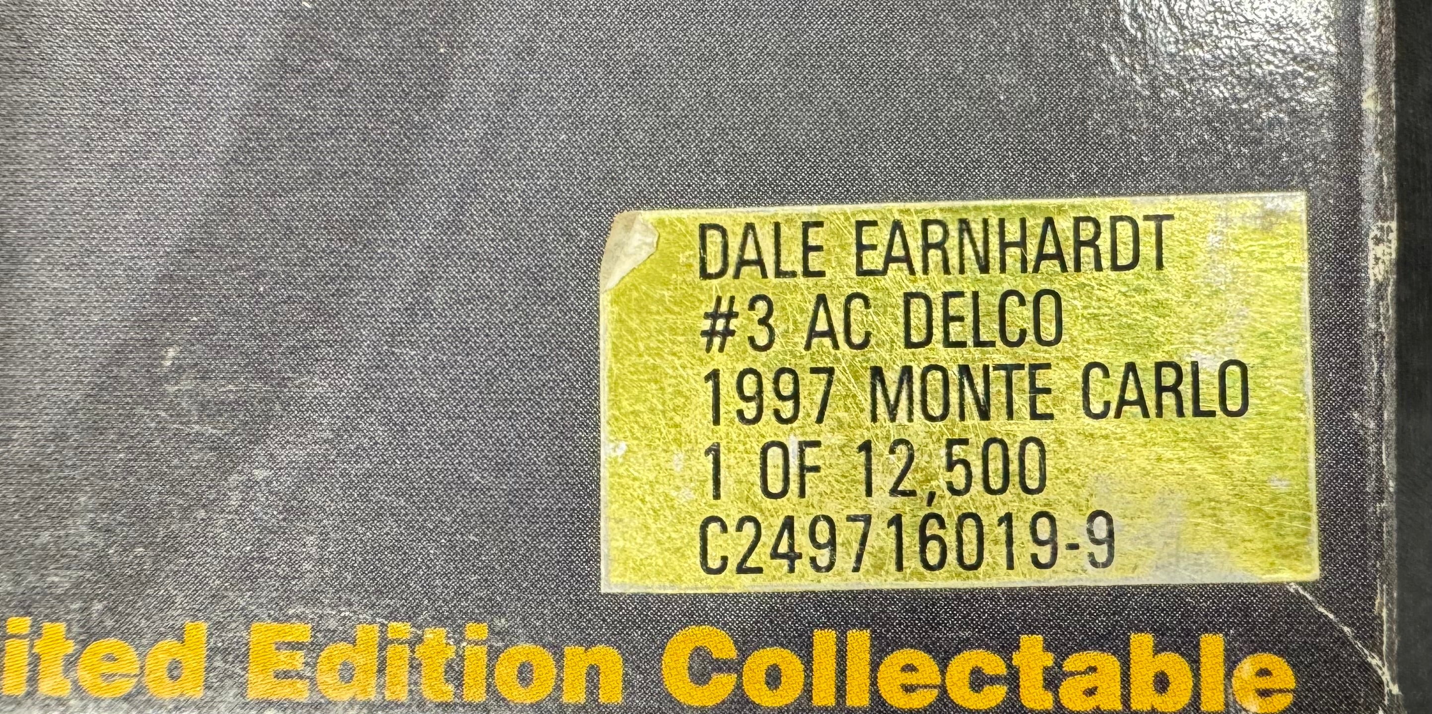 Dale Earnhardt Sr. #3 AC Delco 1997 Action Racing Elite 1:24 Diecast Car