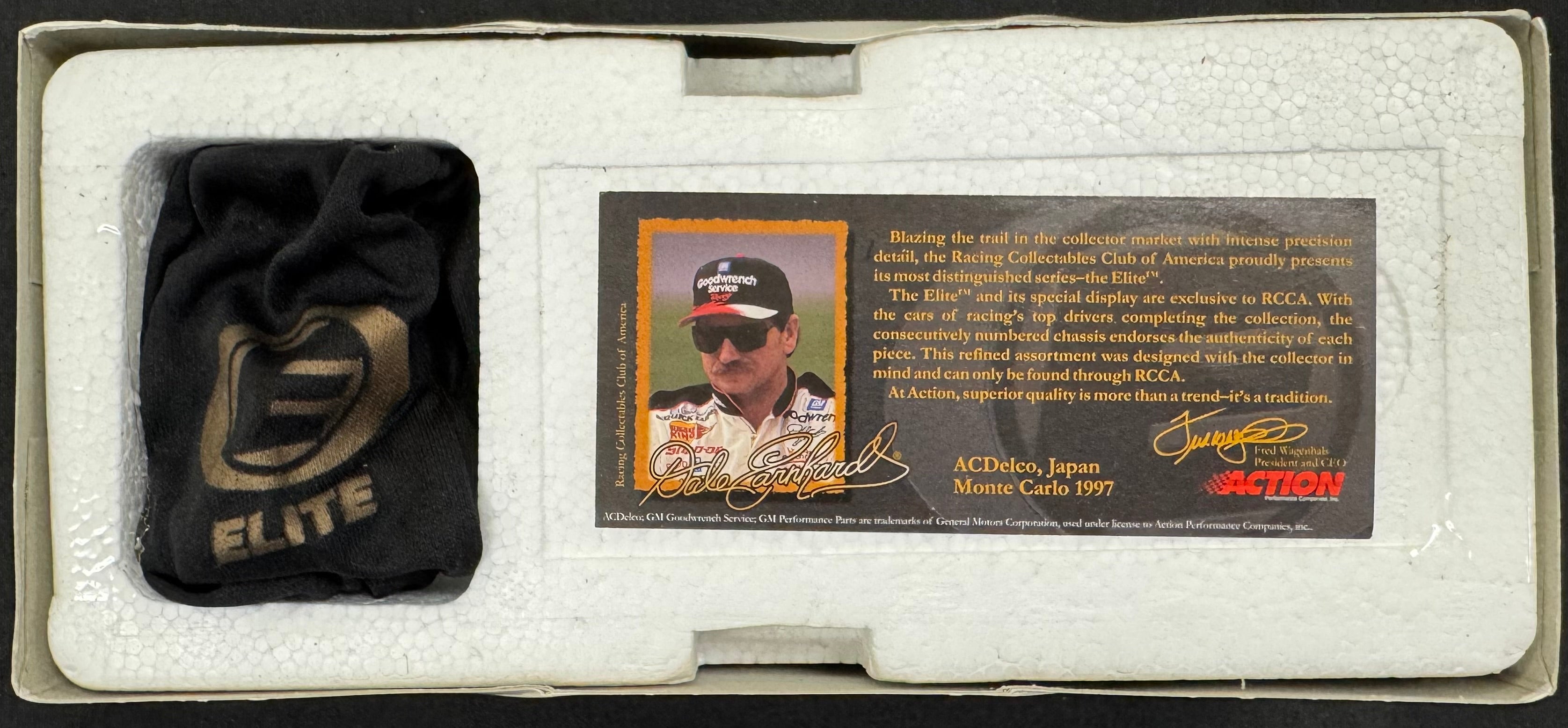 Dale Earnhardt Sr. #3 AC Delco 1997 Action Racing Elite 1:24 Diecast Car