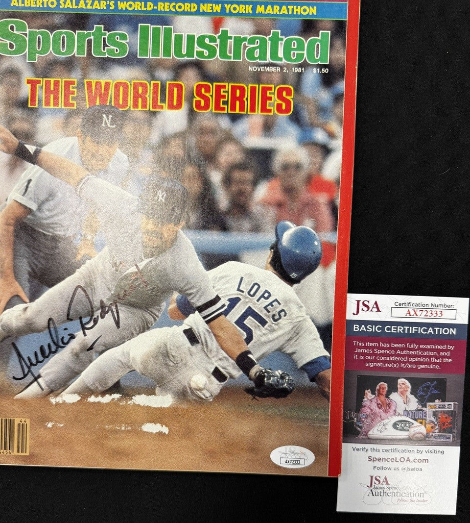 Aurelio Rodriguez Signed Autographed 1981 Sports Illustrated Magazine JSA