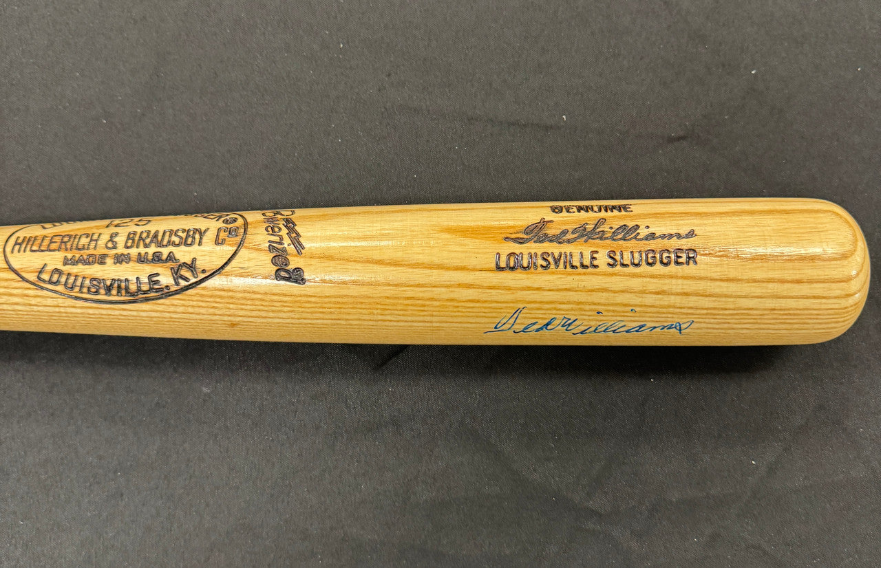 Ted Williams Signed Autographed Louisville Slugger Bat JSA *578