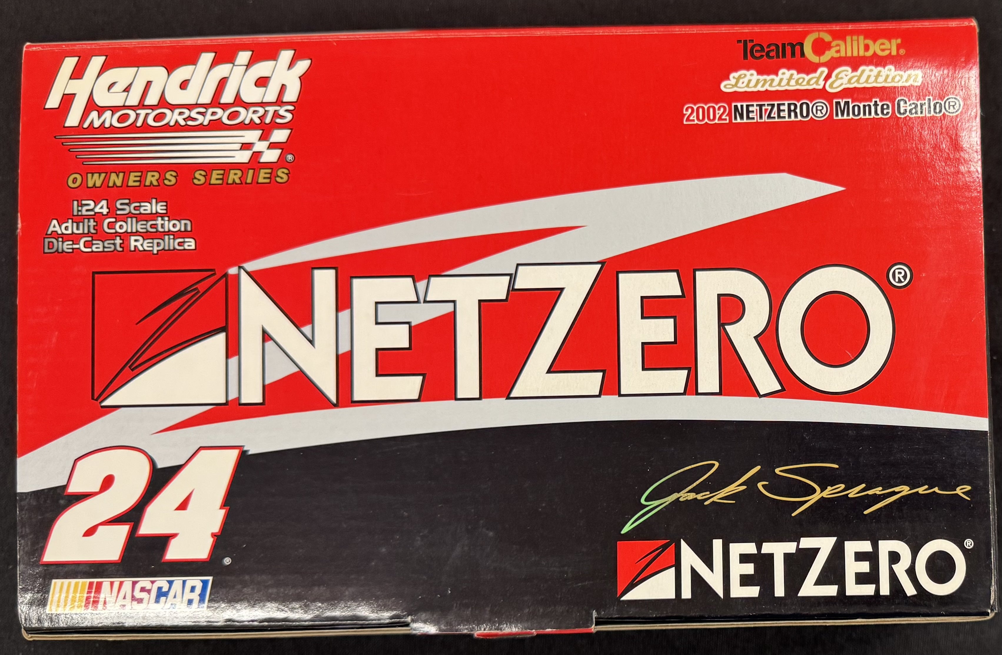 Jack Sprague #24 NetZero Racing 2002 Team Caliber 1:24 Diecast Car /1200