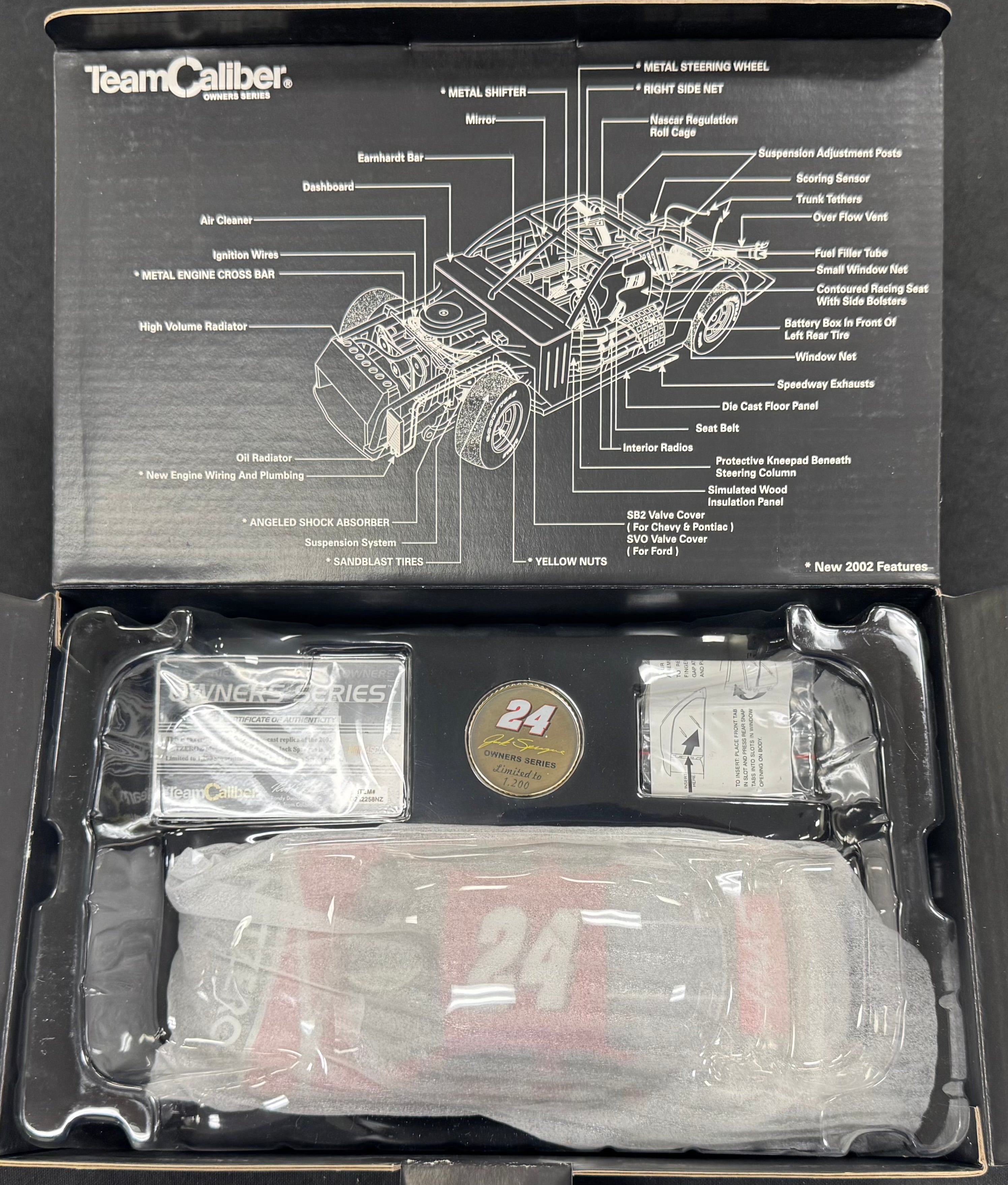 Jack Sprague #24 NetZero Racing 2002 Team Caliber 1:24 Diecast Car /1200