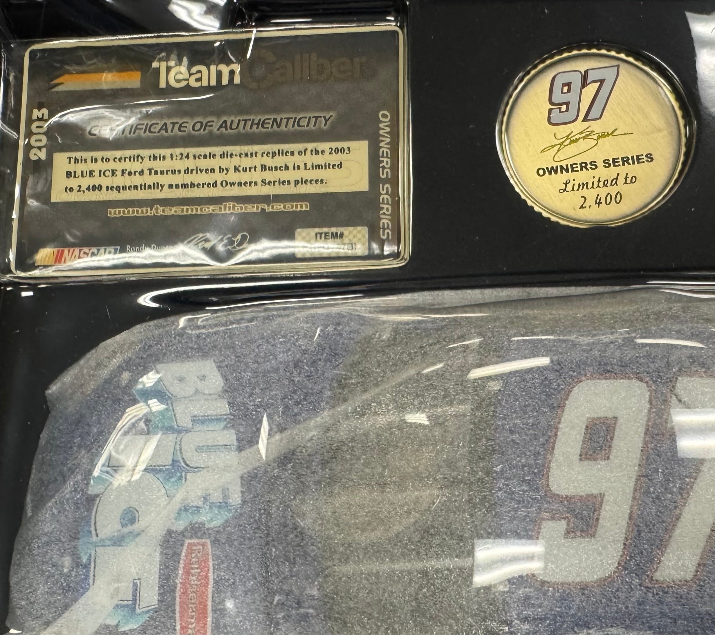 Kurt Busch #97 Blue Ice 2003 Team Caliber 1:24 Diecast Car /2400