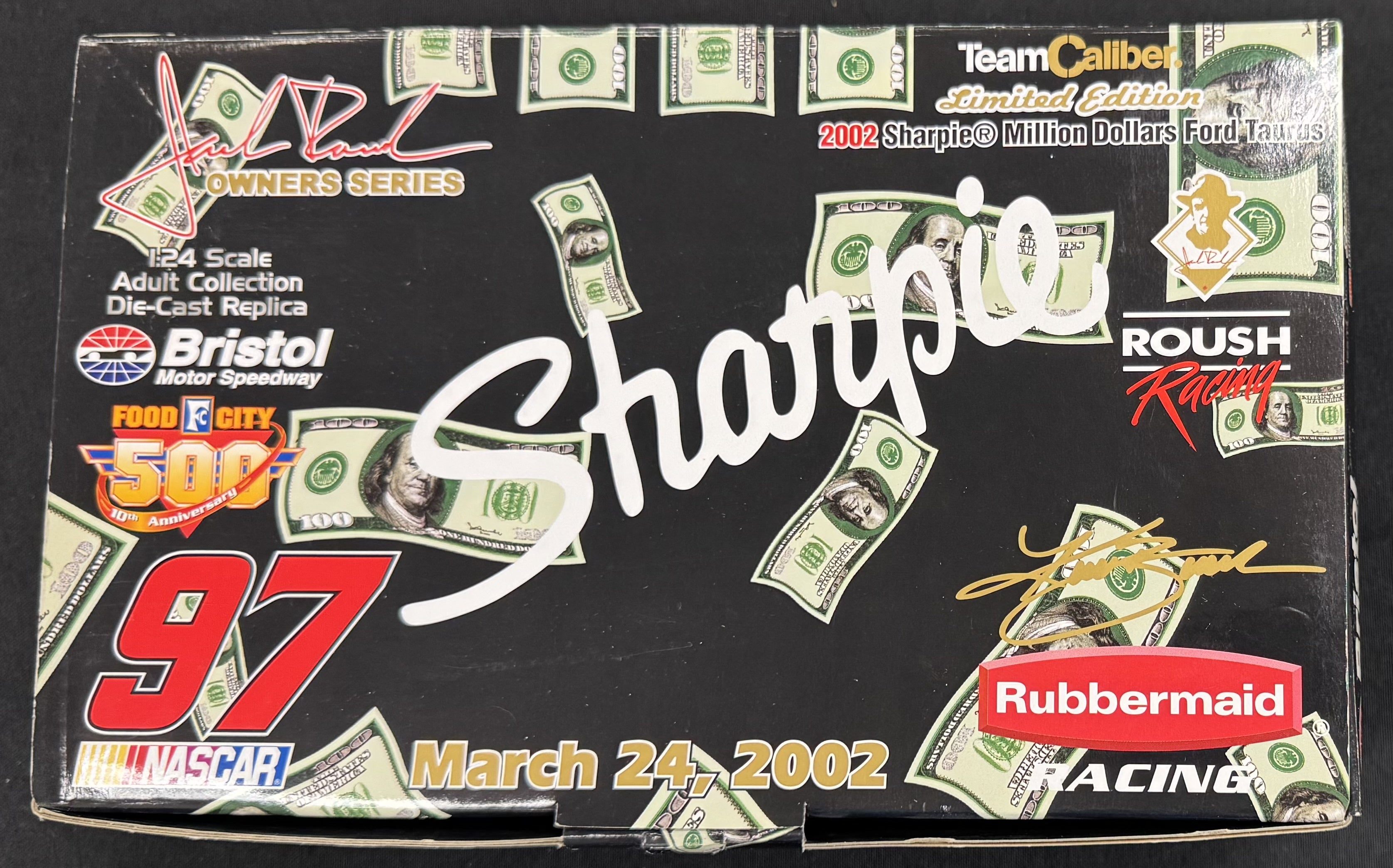 Kurt Busch #97 Sharpie Million Dollars 2002 Team Caliber 1:24 Diecast Car /2400