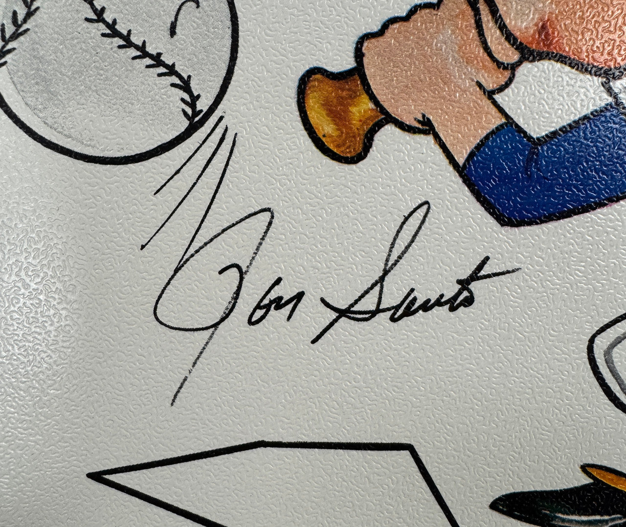 Ron Santo Signed Autographed 11x14 Caricature PSA/DNA